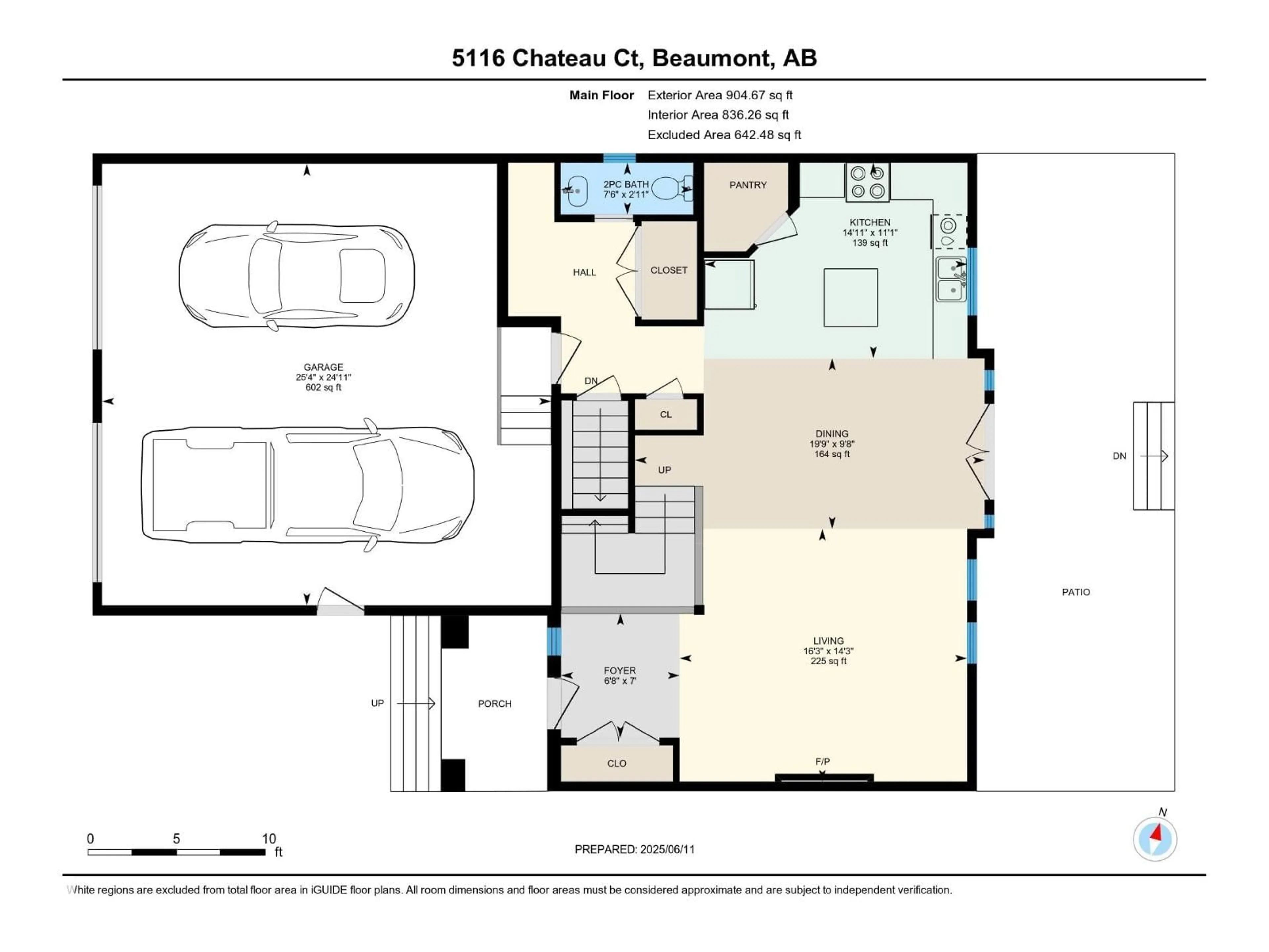 Floor plan for 5116 CHATEAU CO, Beaumont Alberta T4X1W5