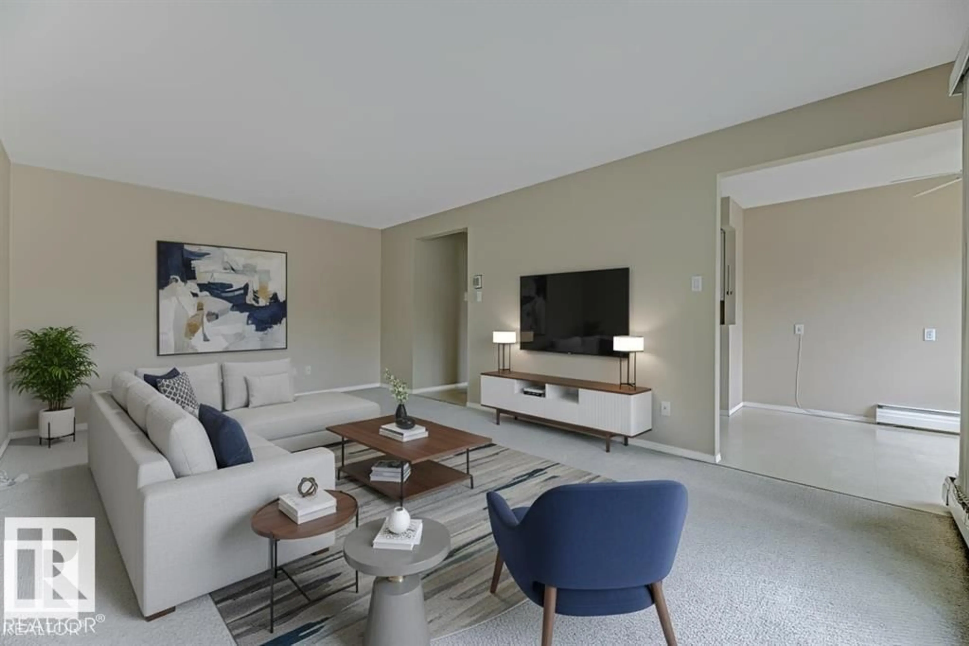 Living room with furniture, unknown for 207 - 11465 41 AV NW, Edmonton Alberta T6J0T9