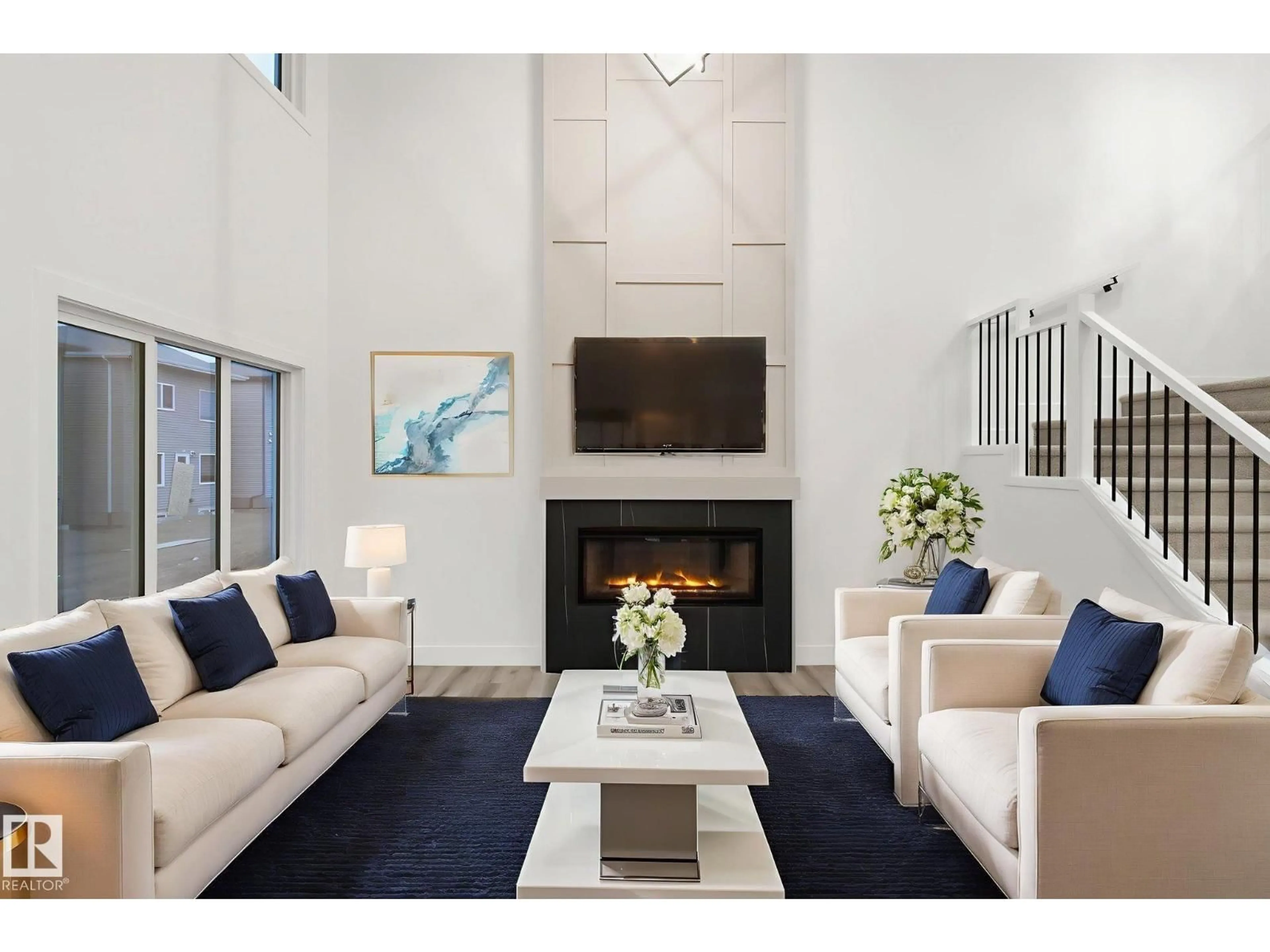 Living room with furniture, unknown for NW - 2532 210 ST, Edmonton Alberta T6M2M7