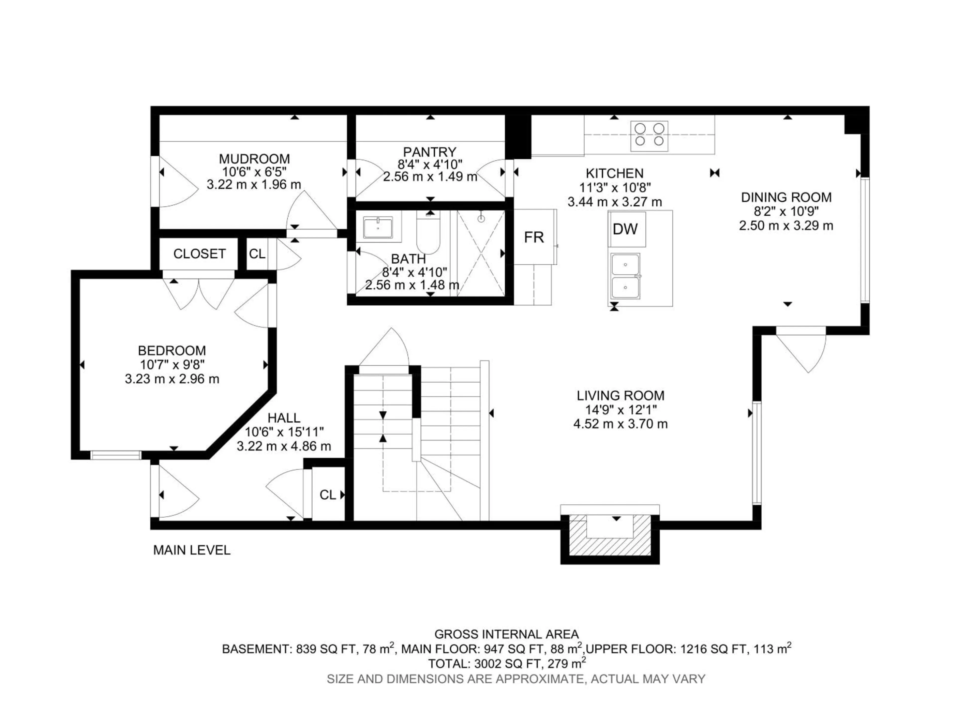 Floor plan for NW - 2532 210 ST, Edmonton Alberta T6M2M7