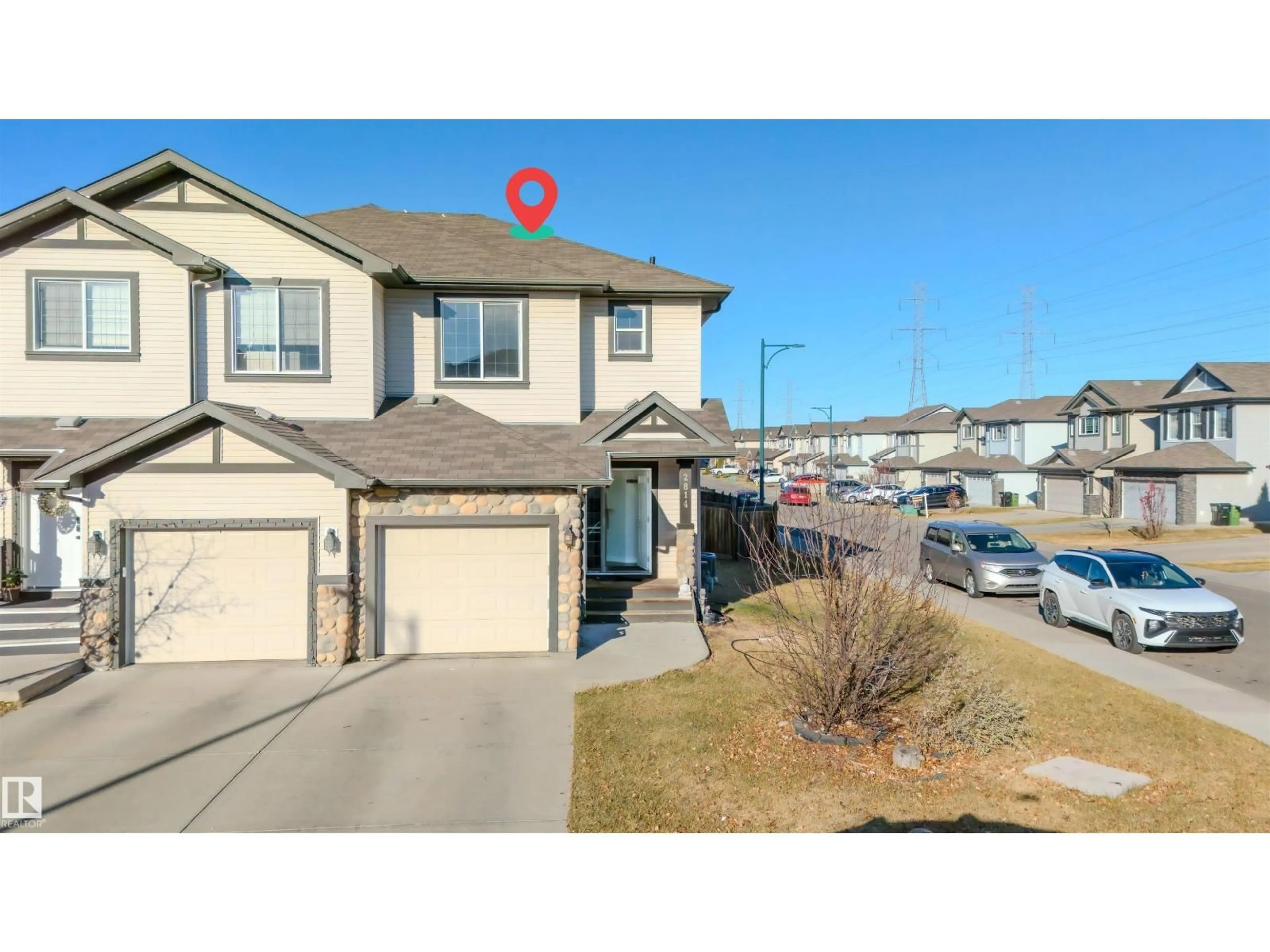 A pic from outside/outdoor area/front of a property/back of a property/a pic from drone, street for 2814 16A AV NW, Edmonton Alberta T6T0R7