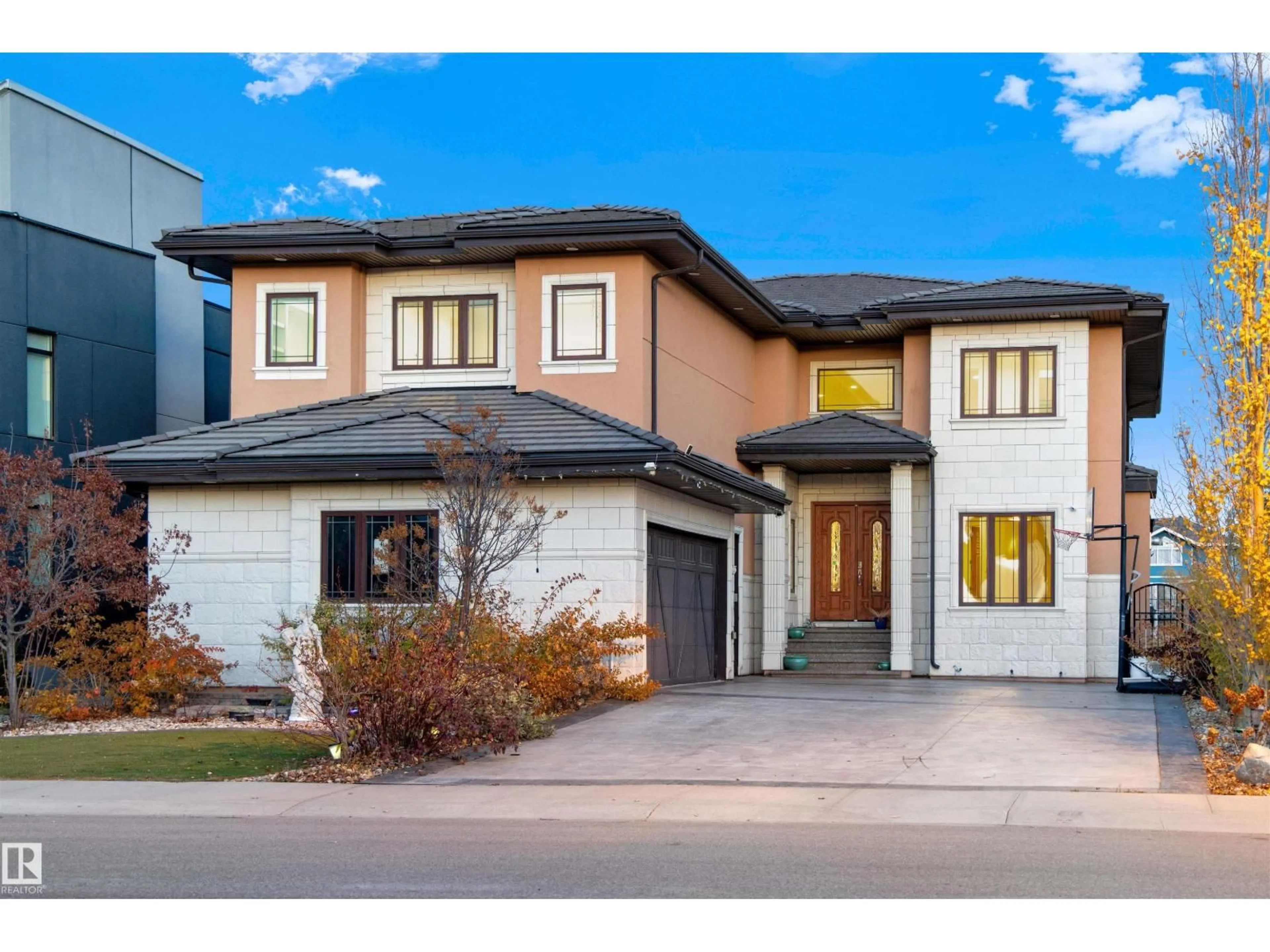 Home with brick exterior material, street for 4811 WOOLSEY LN, Edmonton Alberta T6W2B9