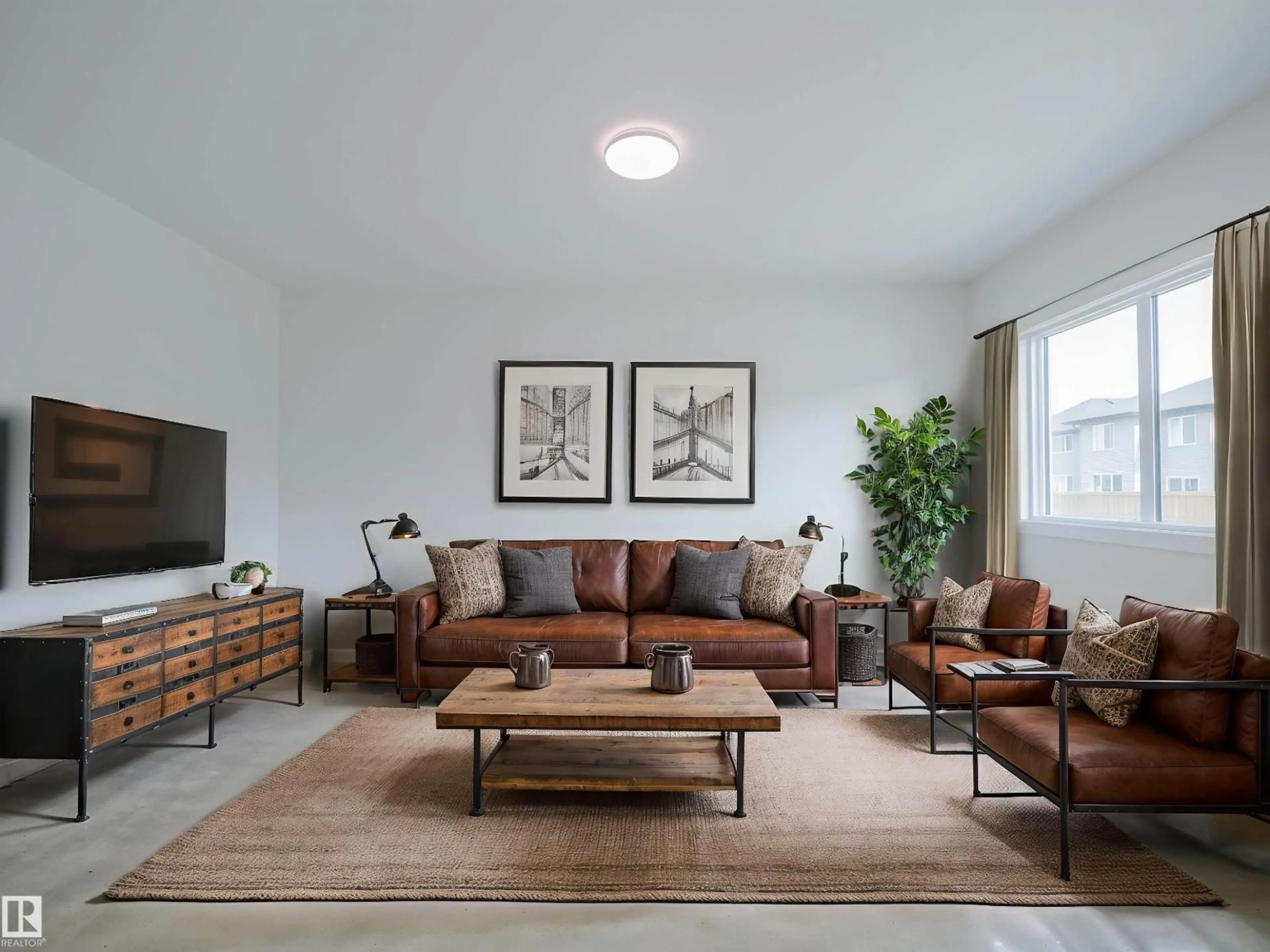 Living room with furniture, unknown for 8716 224 ST, Edmonton Alberta T5T7Y5