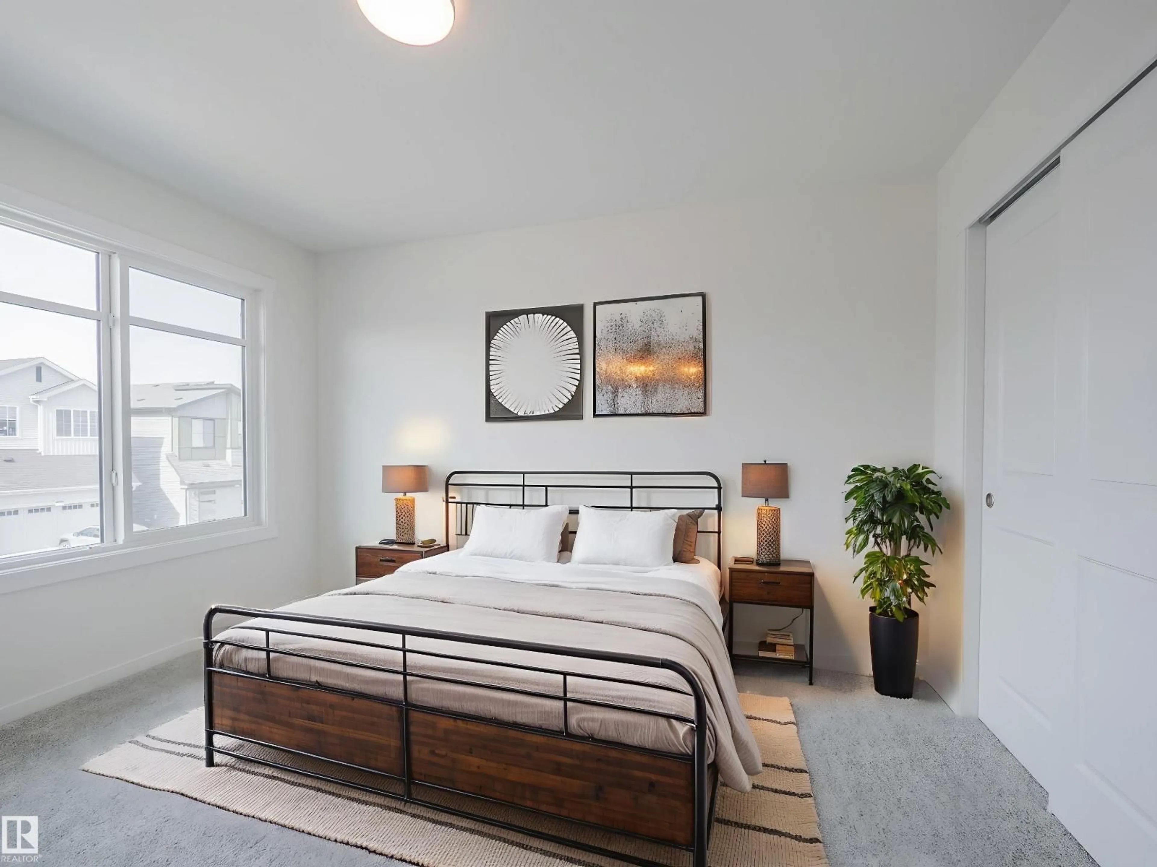 Bedroom with bed, unknown for 8716 224 ST, Edmonton Alberta T5T7Y5