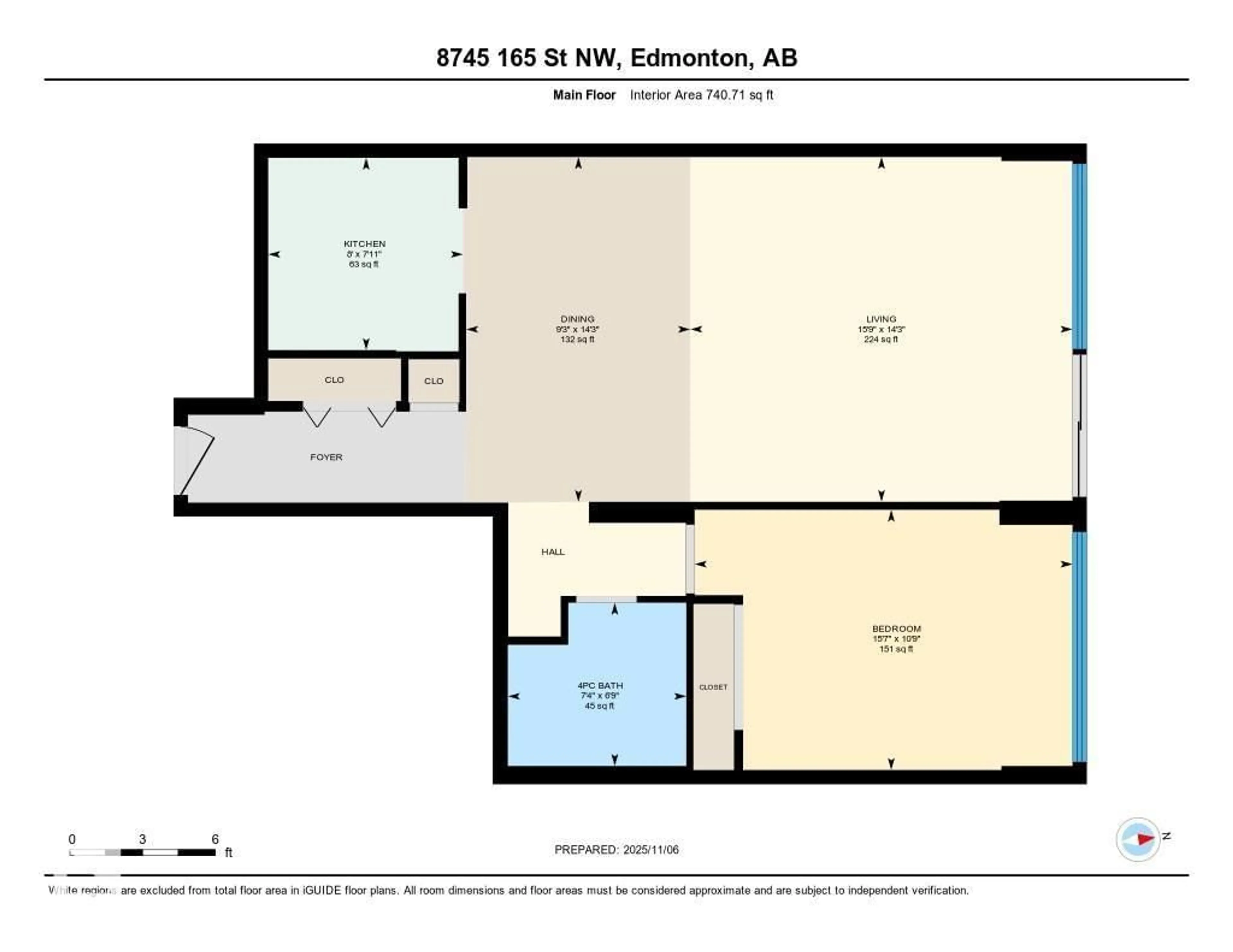 Floor plan for #13 - 8745 165 ST, Edmonton Alberta T5R2R7
