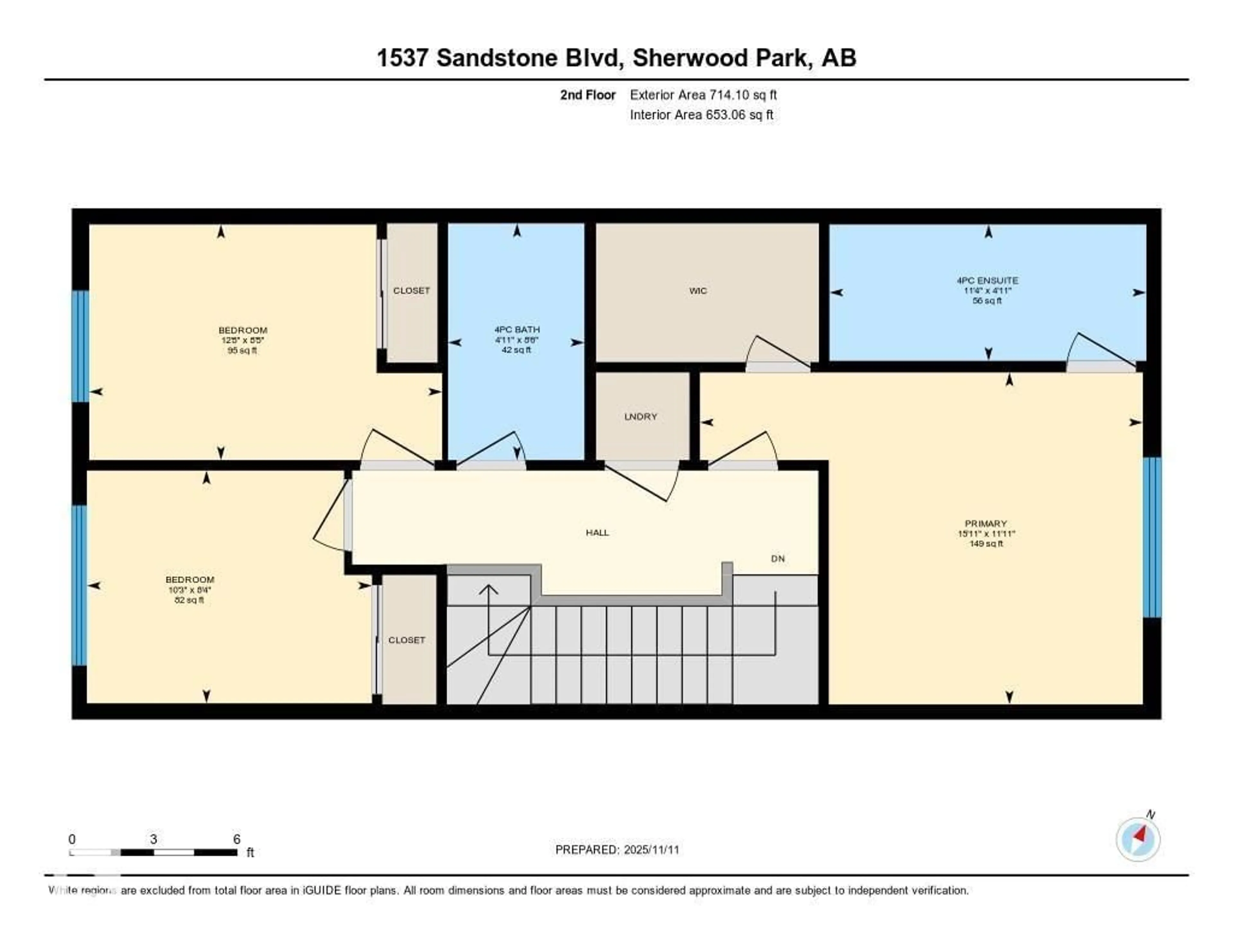 Floor plan for 1537 SANDSTONE BV, Sherwood Park Alberta T8H1Z8