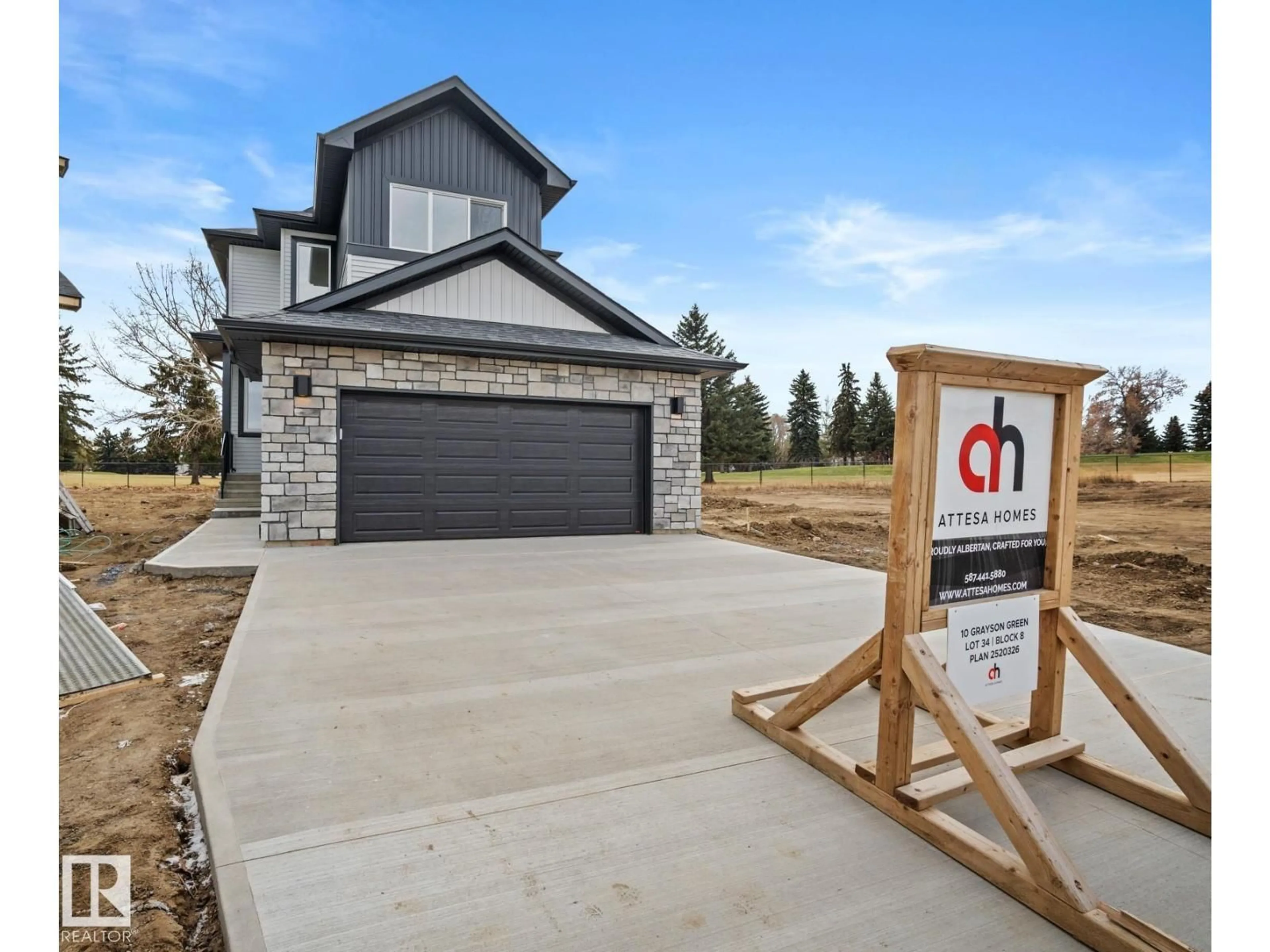 Home with brick exterior material, street for 10 GRAYSON GREEN, Stony Plain Alberta T7Z0A0