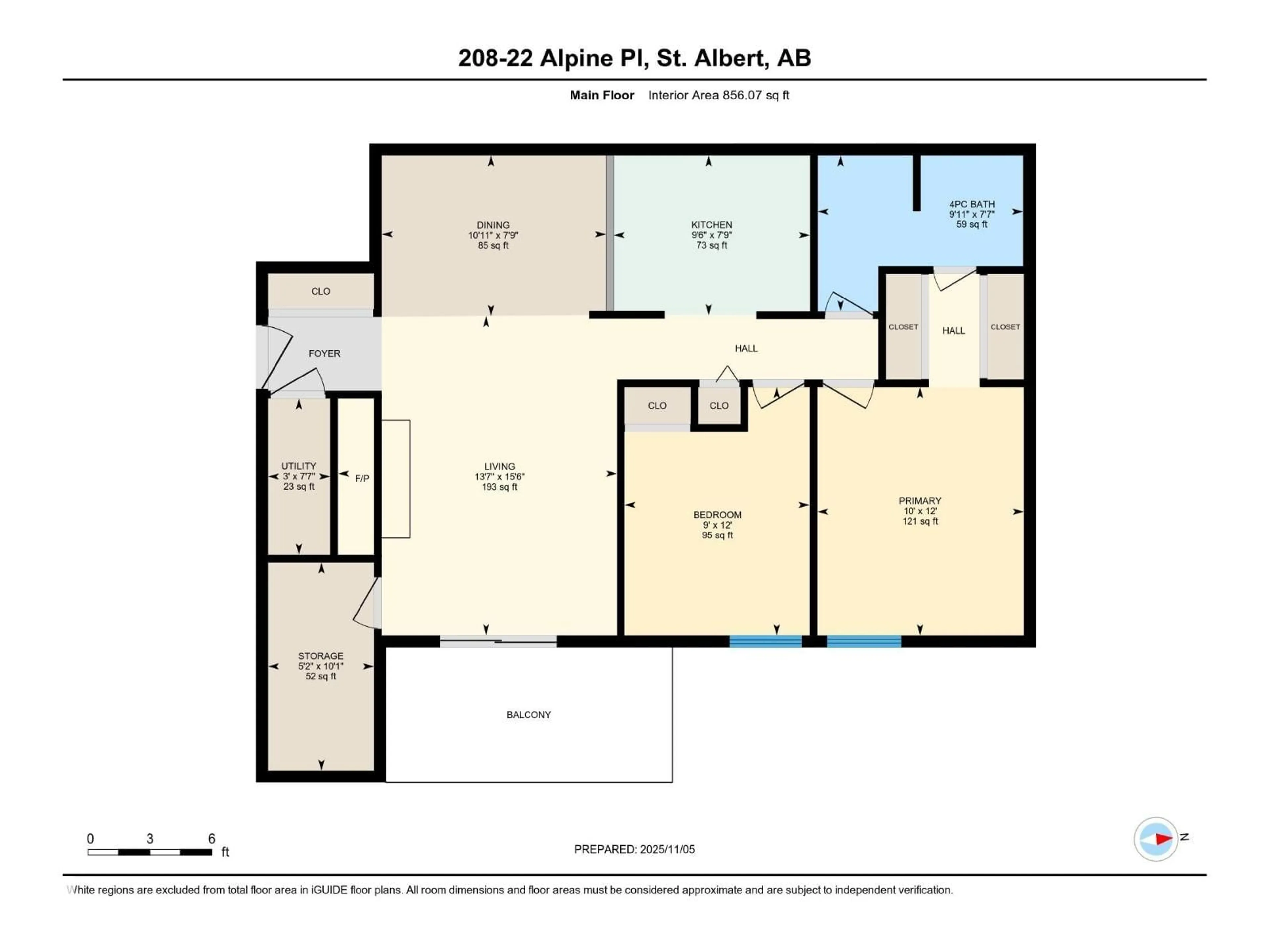 Floor plan for 208 ALPINE PL, St. Albert Alberta T8N3Y2