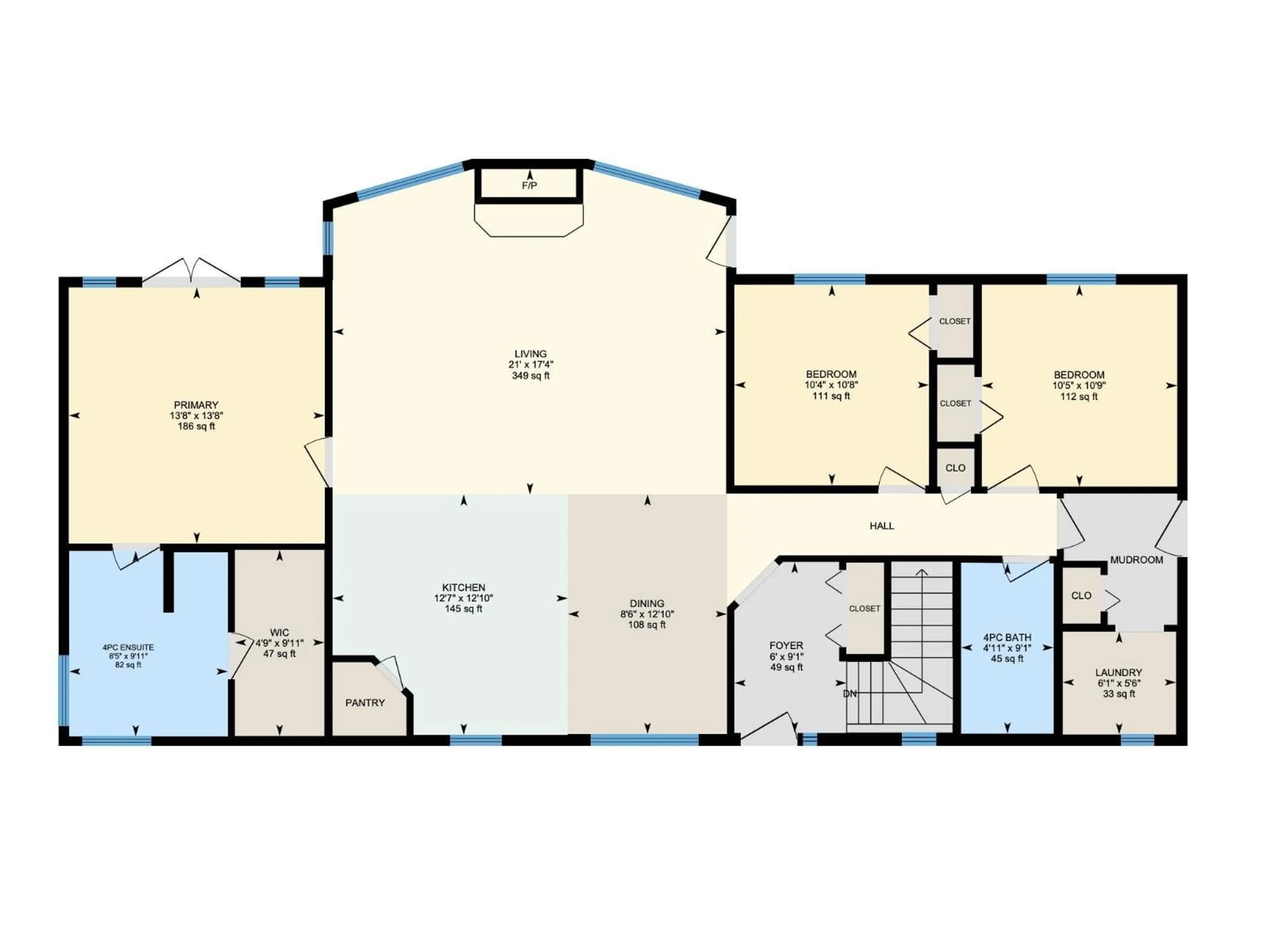 Floor plan for 105 BUFFALO WY, Rural Thorhild County Alberta T0A2R0