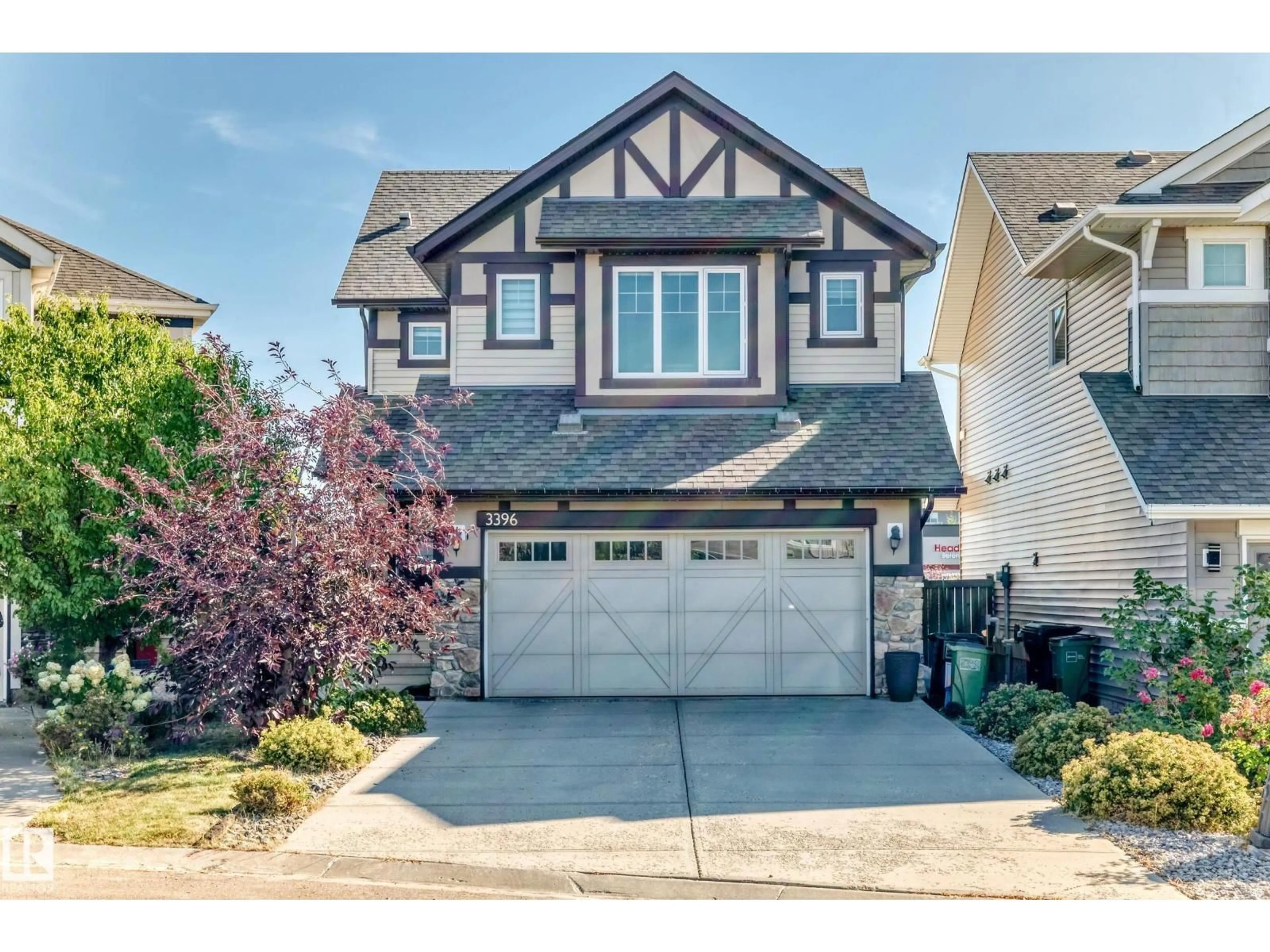 Home with vinyl exterior material, street for 3396 CUTLER CR, Edmonton Alberta T6W2N4