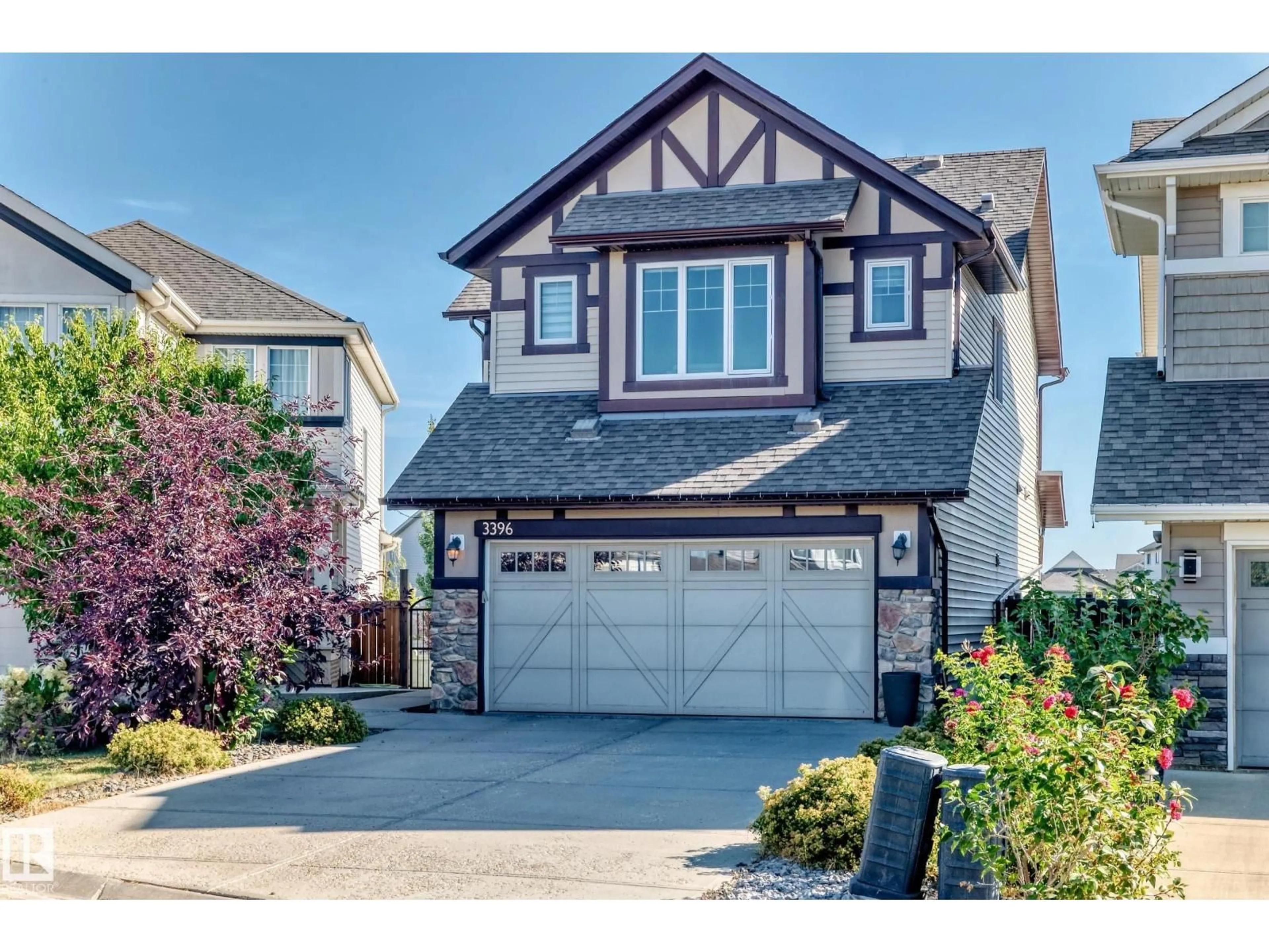 Home with vinyl exterior material, street for 3396 CUTLER CR, Edmonton Alberta T6W2N4
