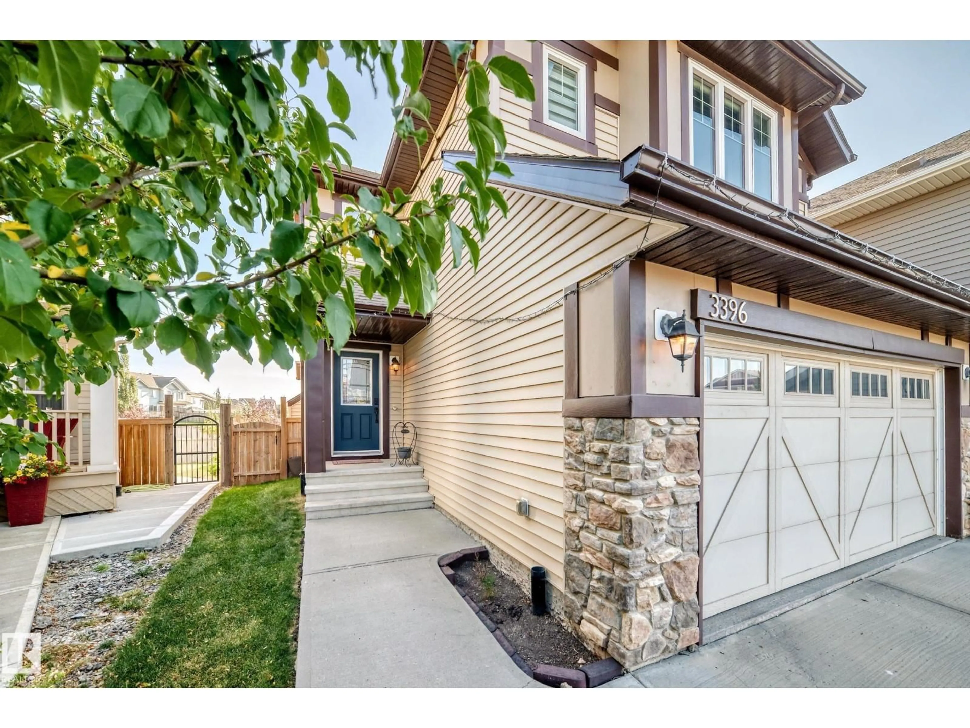 Home with brick exterior material, street for 3396 CUTLER CR, Edmonton Alberta T6W2N4
