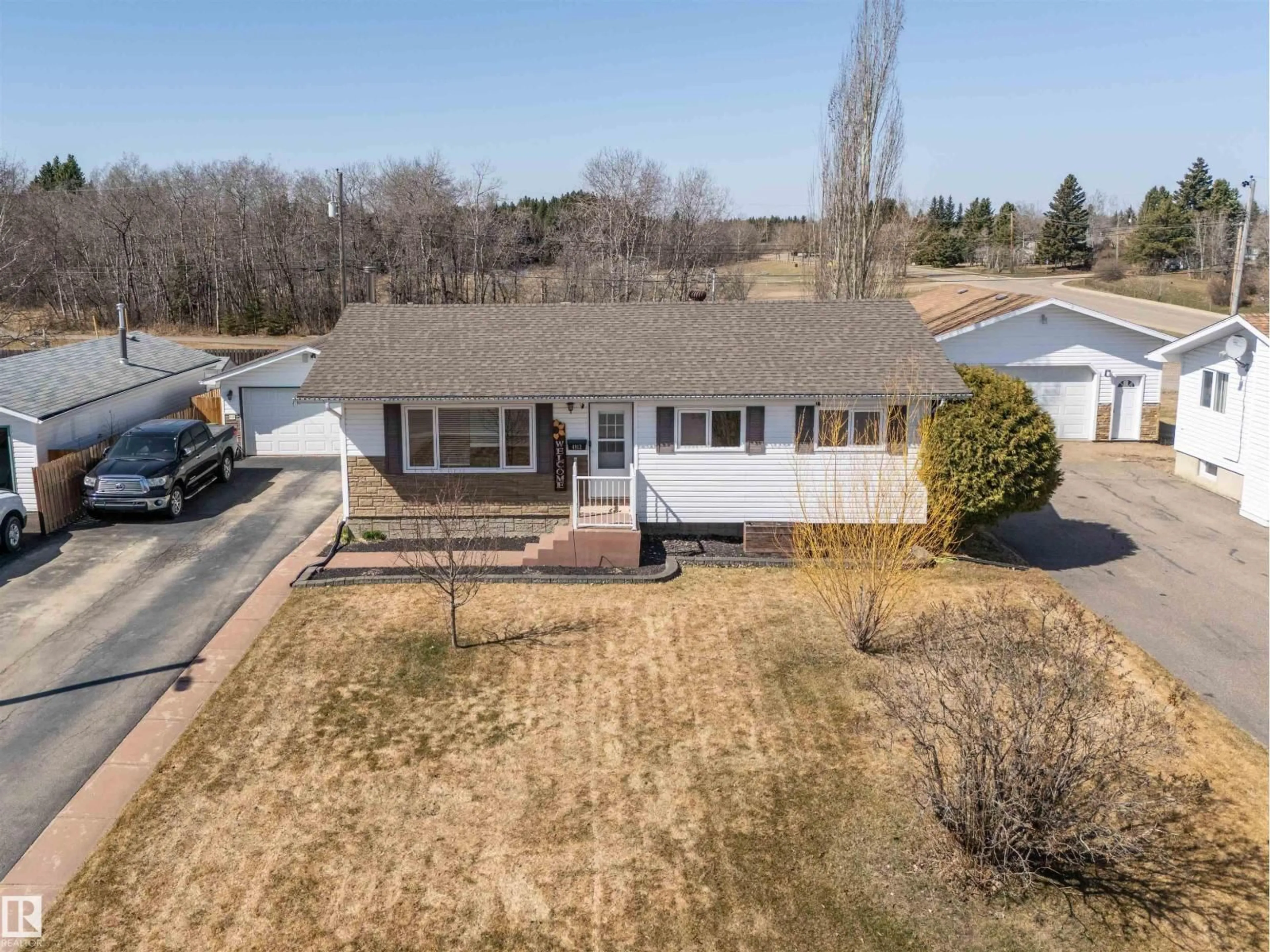 A pic from outside/outdoor area/front of a property/back of a property/a pic from drone, street for 4912 59 ST, Cold Lake Alberta T9M1T2