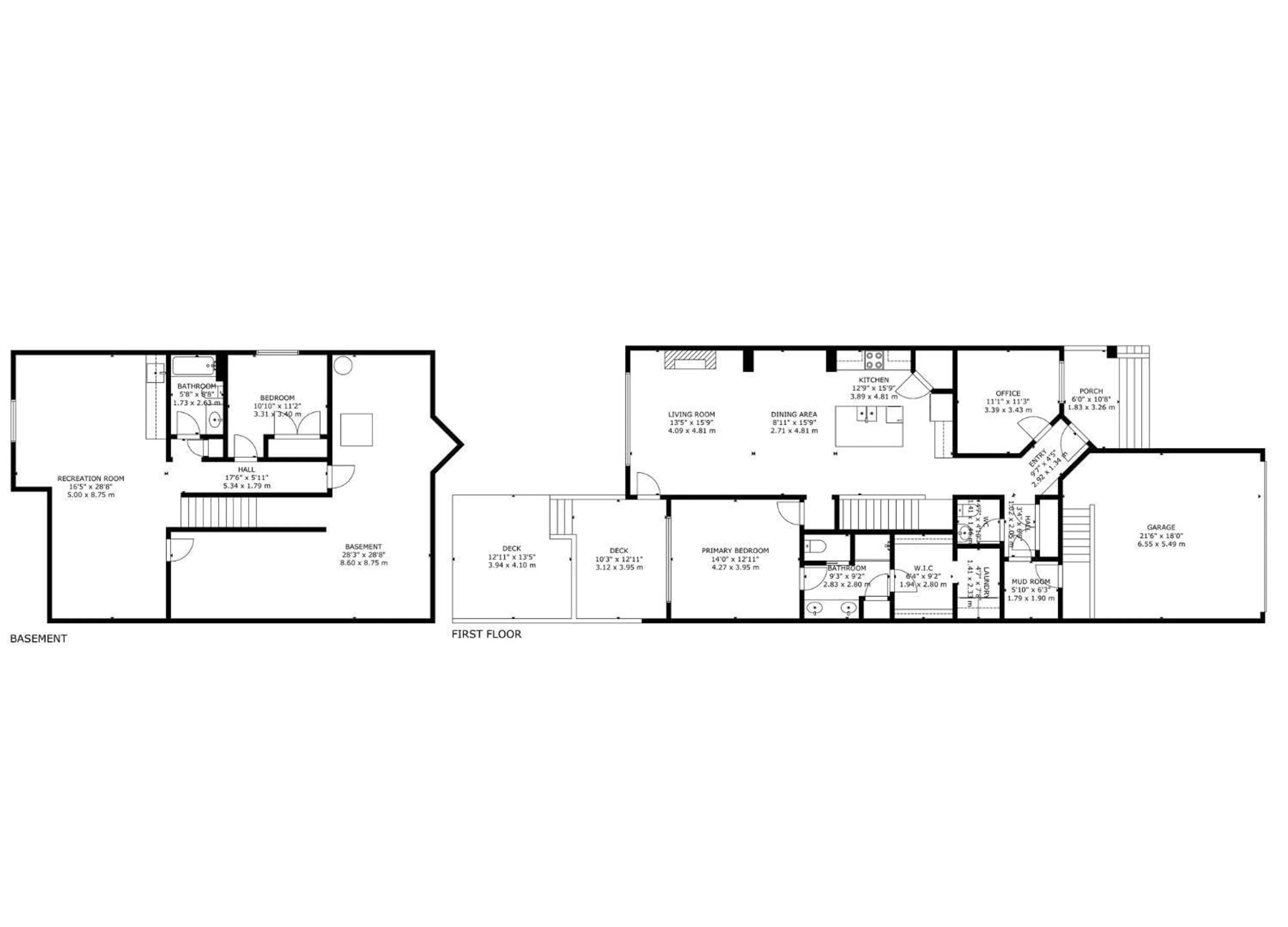 Floor plan for 22114 81A AV, Edmonton Alberta T5T7T4