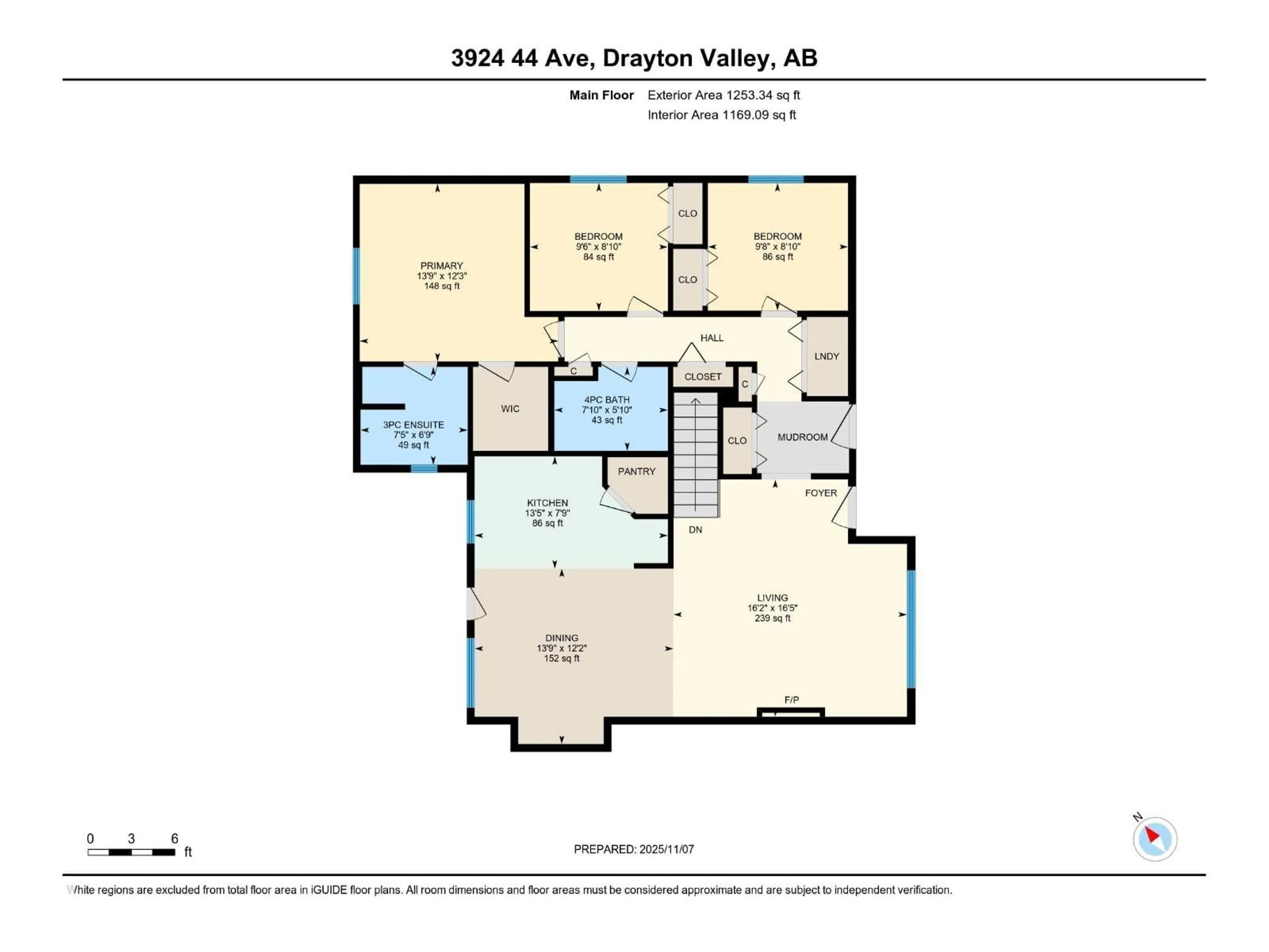 Floor plan for 3924 44 AVE, Drayton Valley Alberta T7A0A1