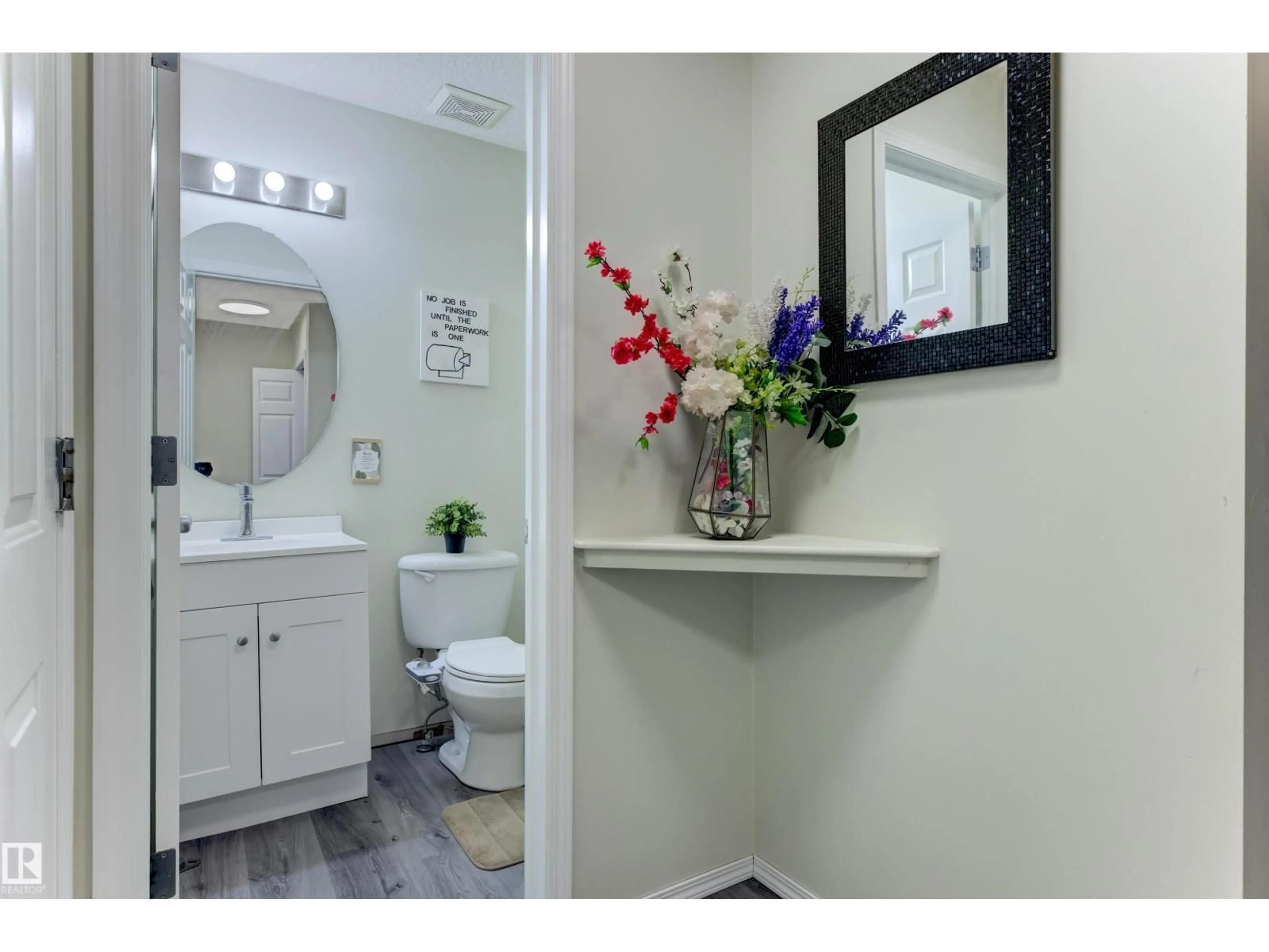 Standard bathroom, ceramic/tile floor for 5531 163 AV, Edmonton Alberta T5Y3L2