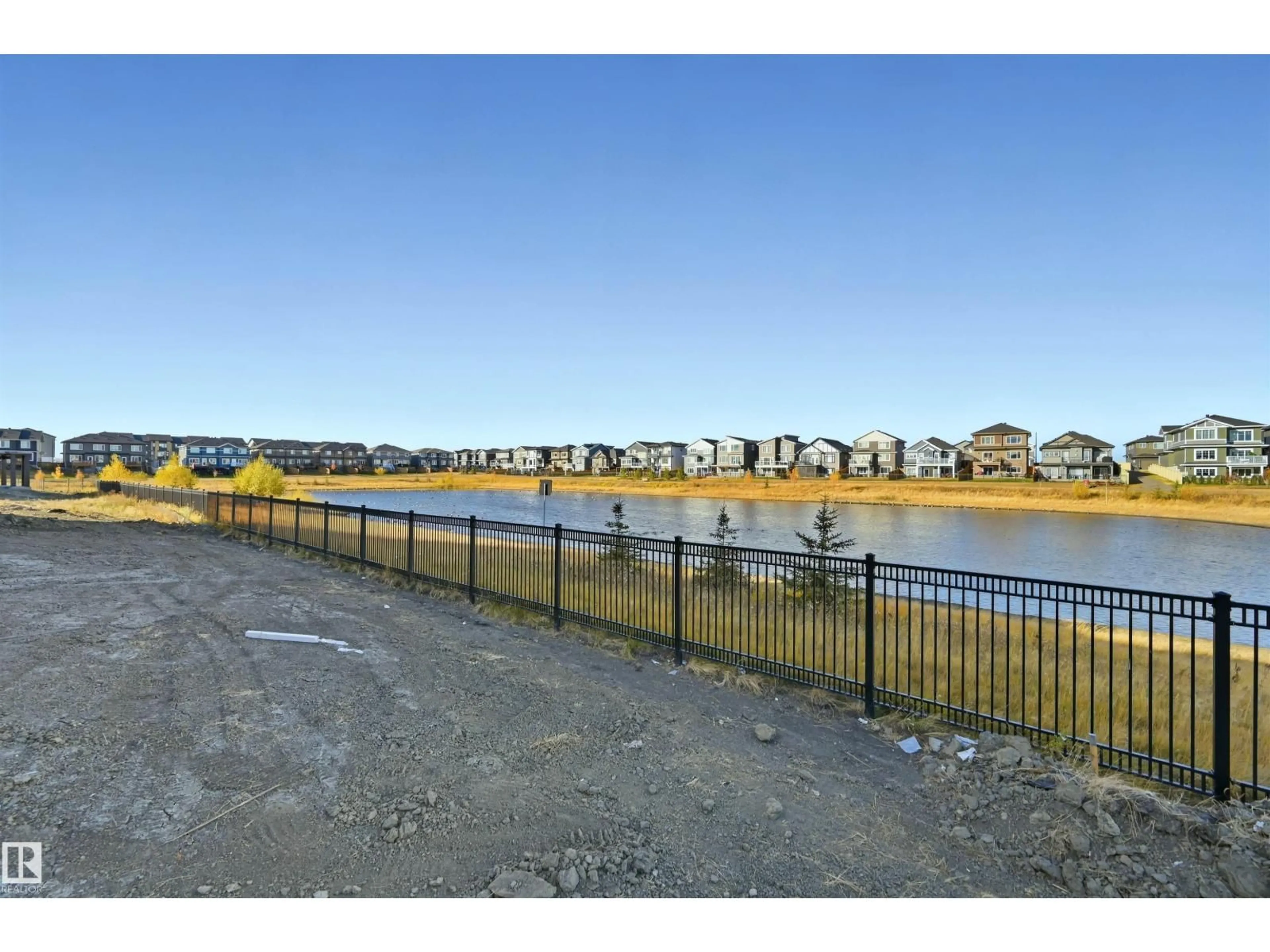 A pic from outside/outdoor area/front of a property/back of a property/a pic from drone, water/lake/river/ocean view for 72 ELDRIDGE PT, St. Albert Alberta T8N8C4