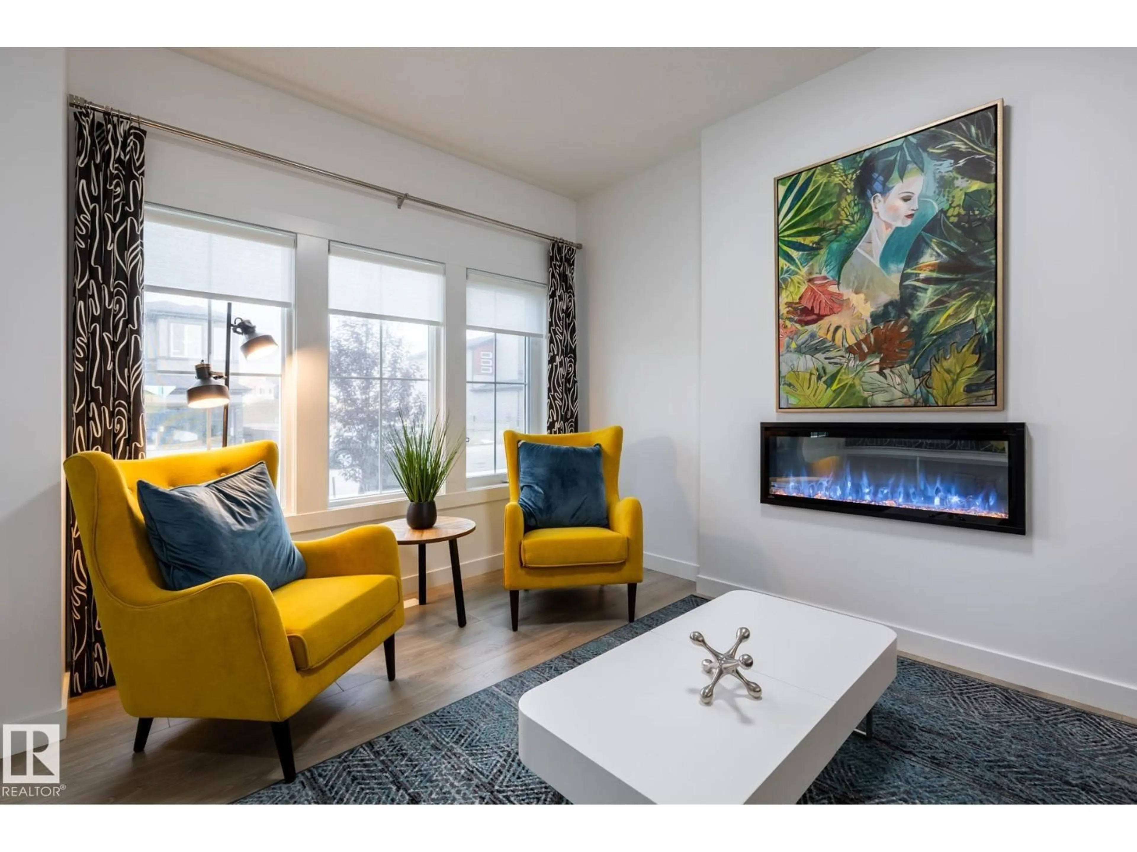 Living room with furniture, unknown for 116 ELLIOTT WD, Fort Saskatchewan Alberta T8L1R8