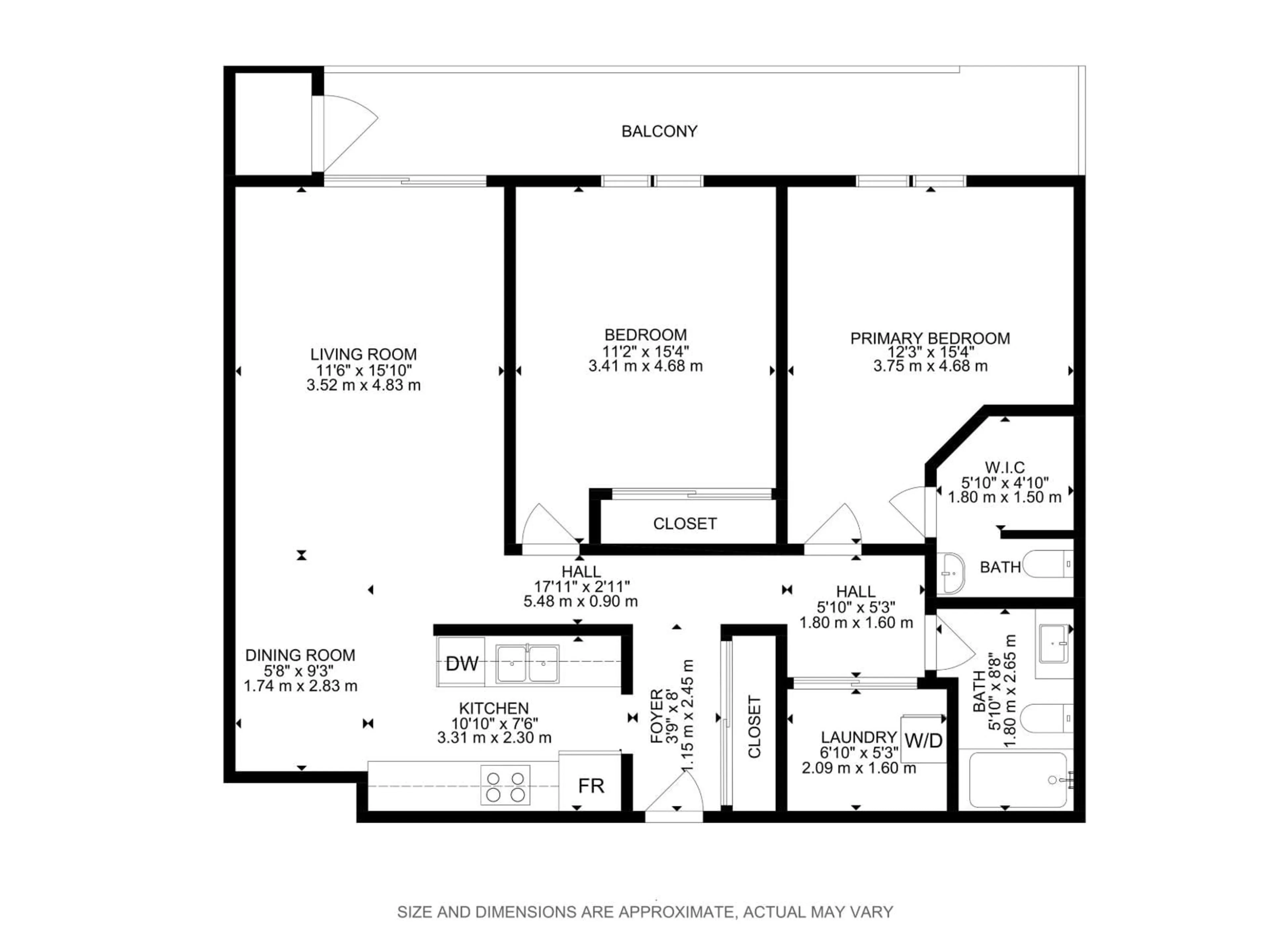 Floor plan for 408 - 10511 19 AV, Edmonton Alberta T6J5S8