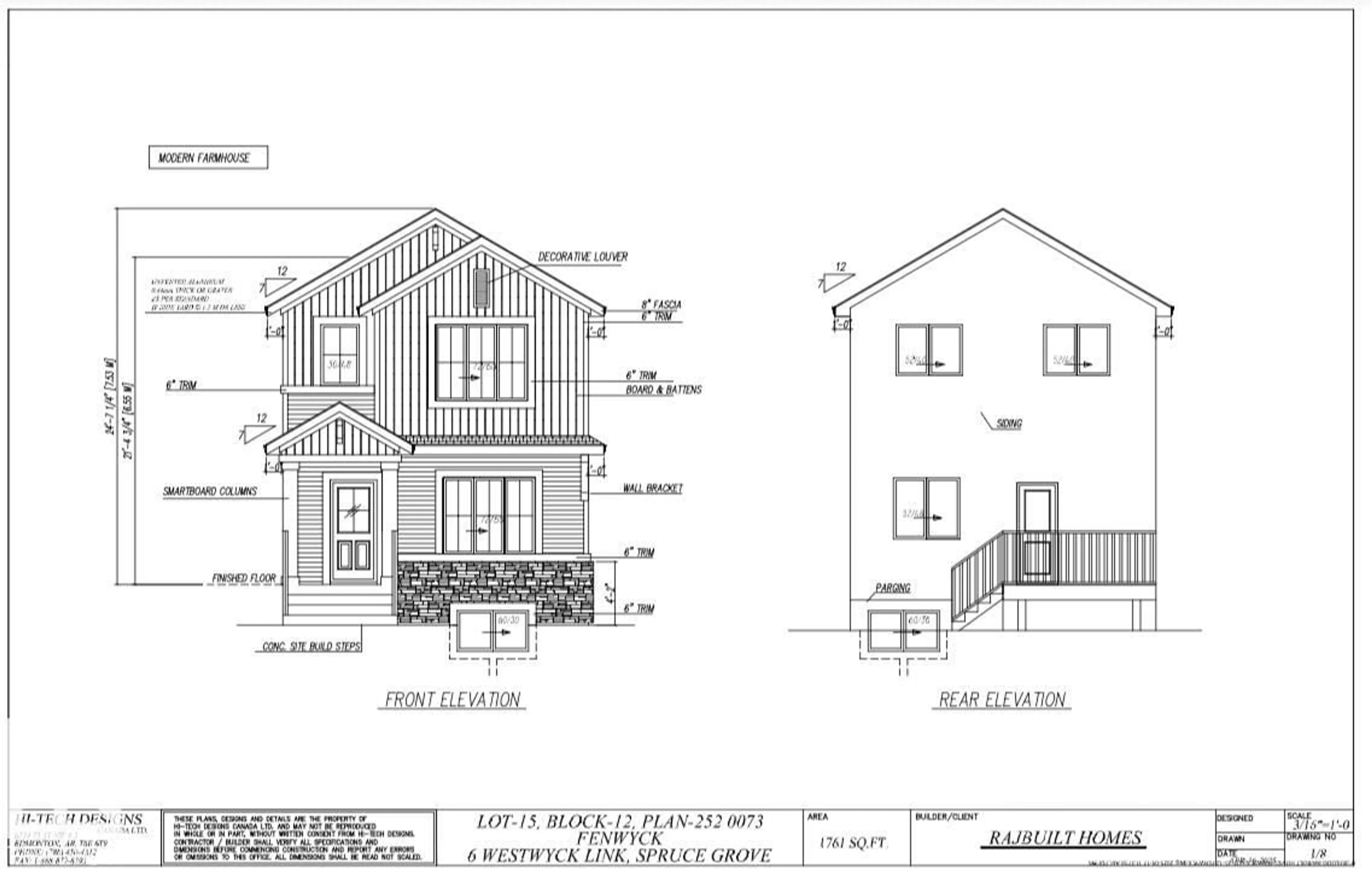 Floor plan for 6 WESTWYCK, Spruce Grove Alberta T7X3H1