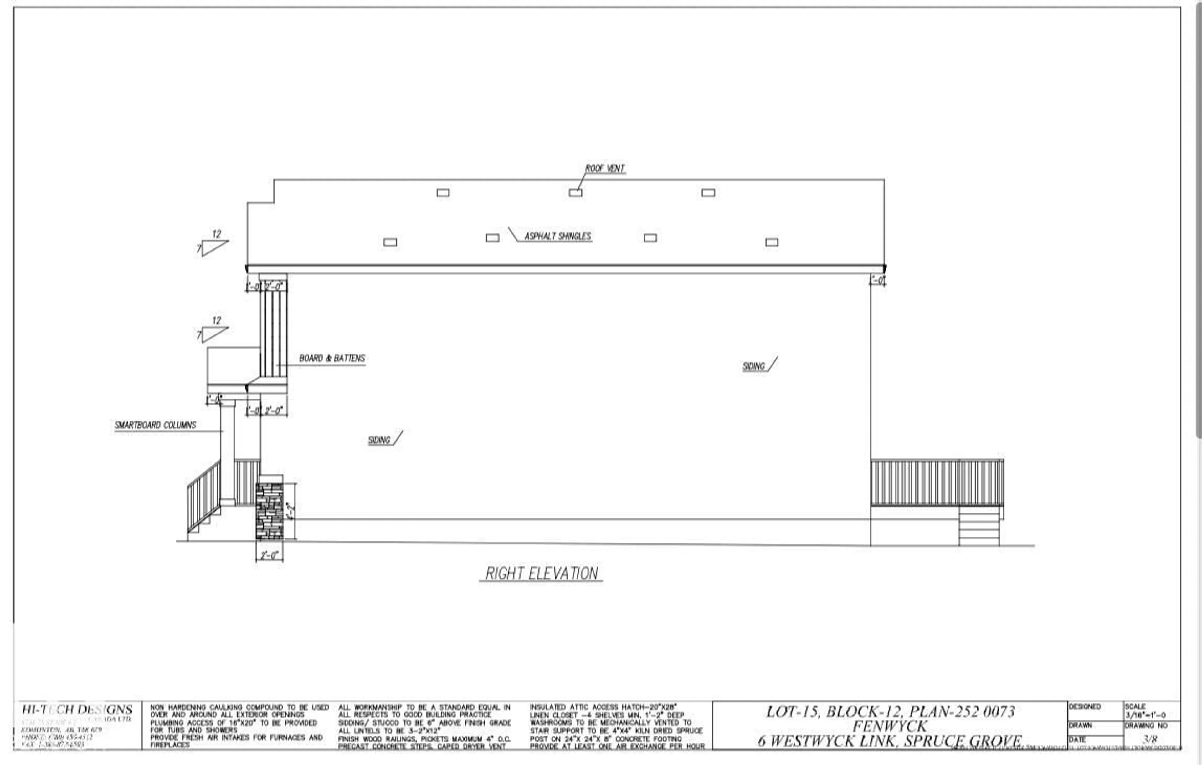 Floor plan for 6 WESTWYCK, Spruce Grove Alberta T7X3H1