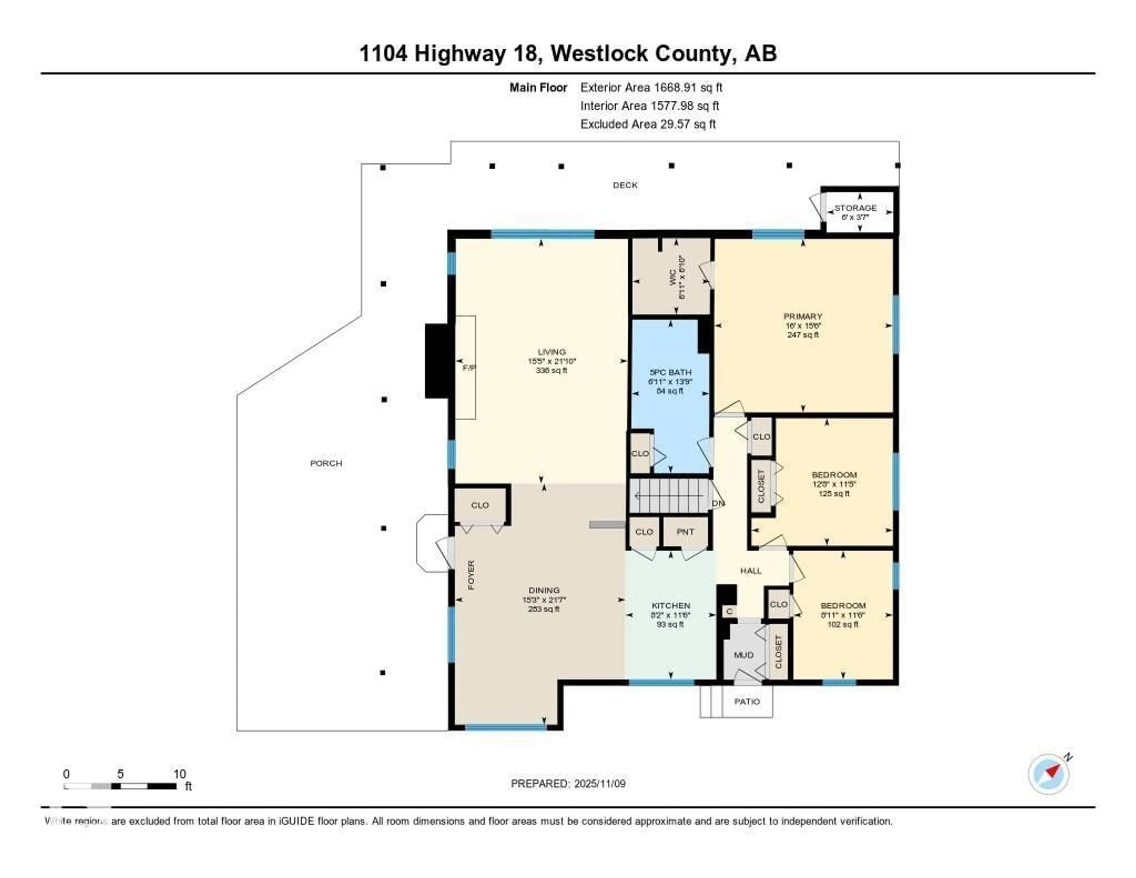 Floor plan for 1104 HWY 18, Rural Westlock County Alberta T7P2P7