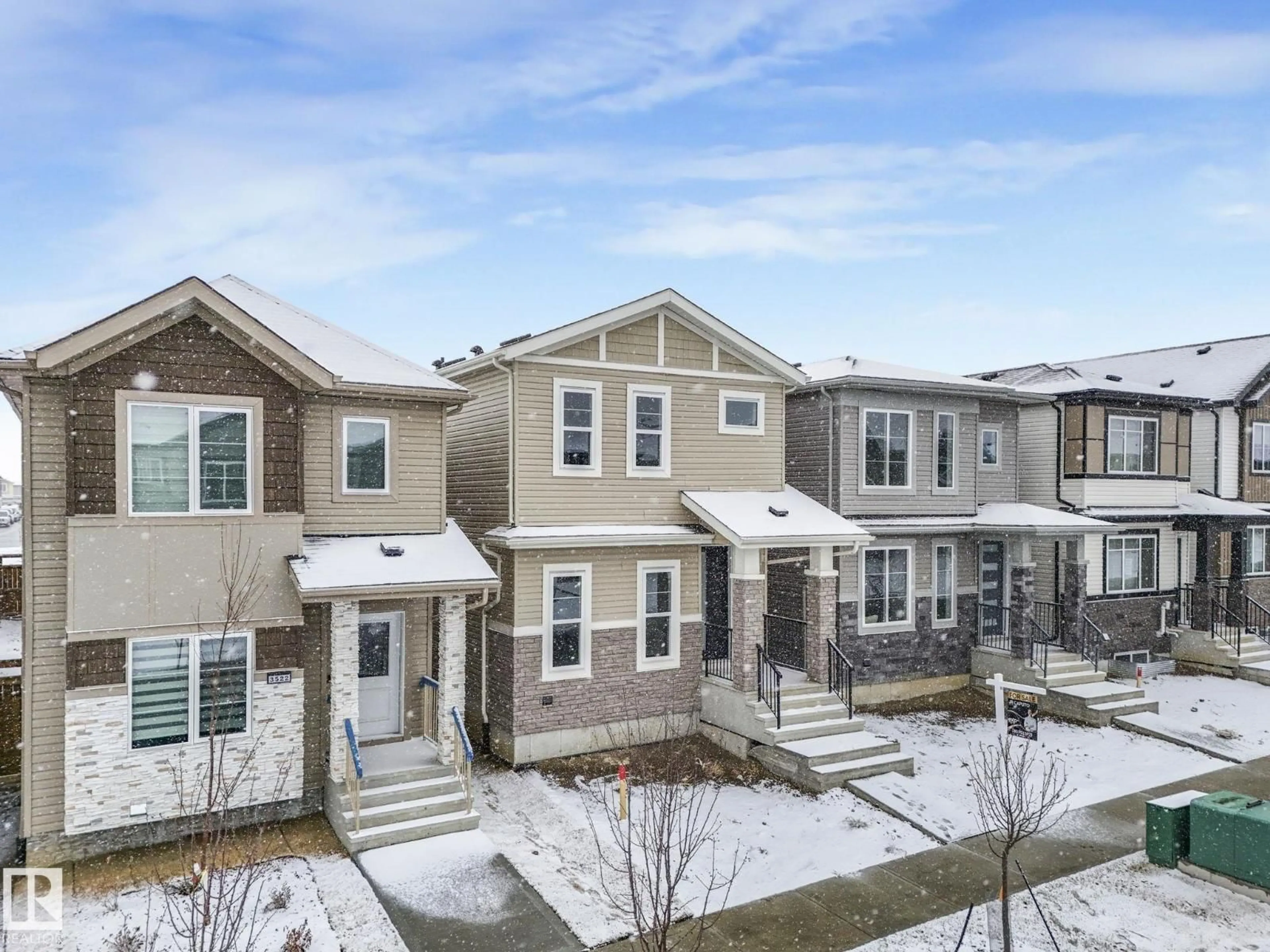 A pic from outside/outdoor area/front of a property/back of a property/a pic from drone, street for 3520 42 AVE, Beaumont Alberta T4X3G4