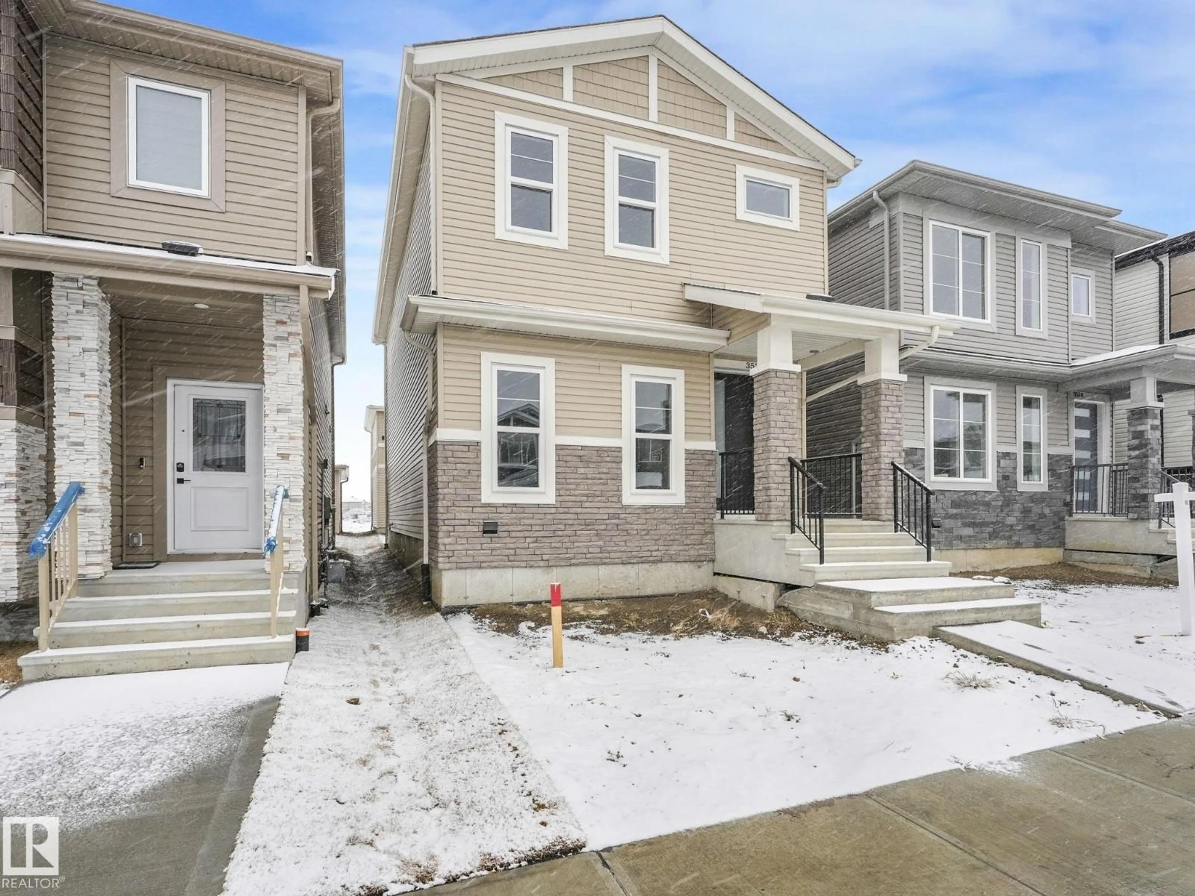 Home with vinyl exterior material, street for 3520 42 AVE, Beaumont Alberta T4X3G4