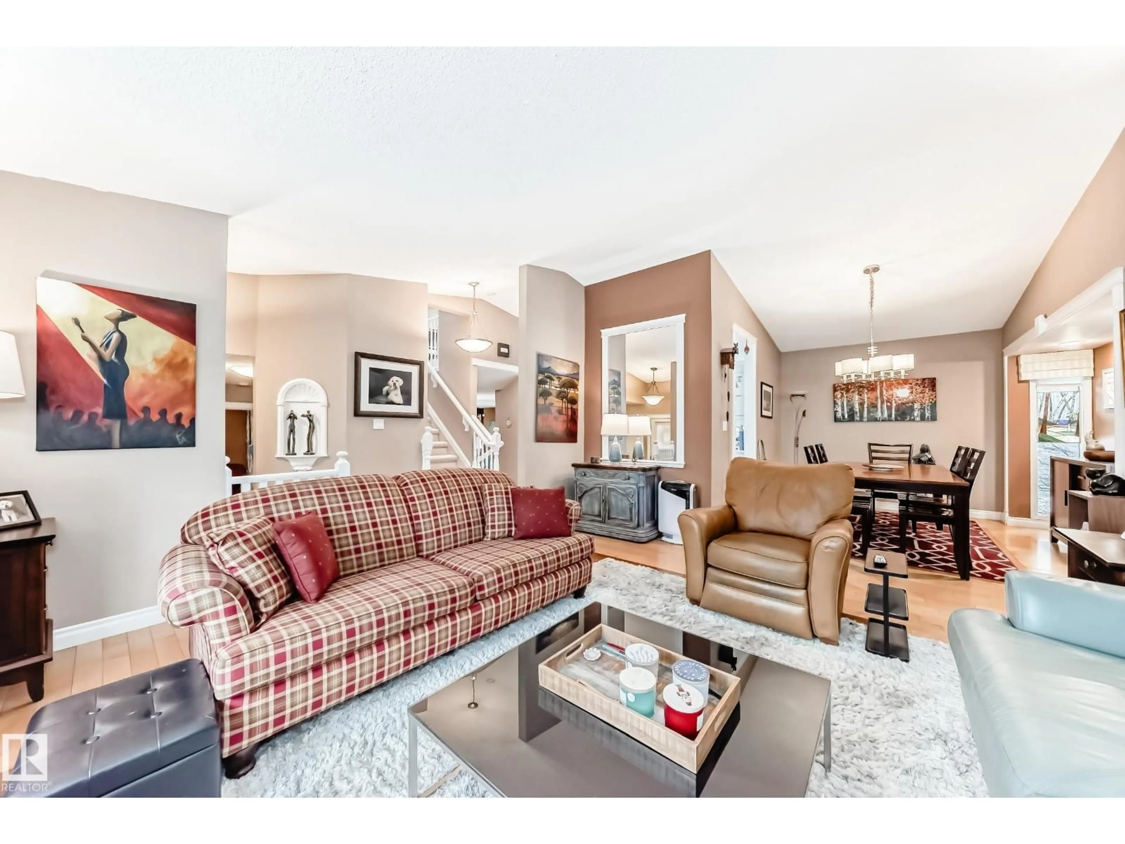 Living room with furniture, unknown for 318 DECHENE RD, Edmonton Alberta T6M1W2