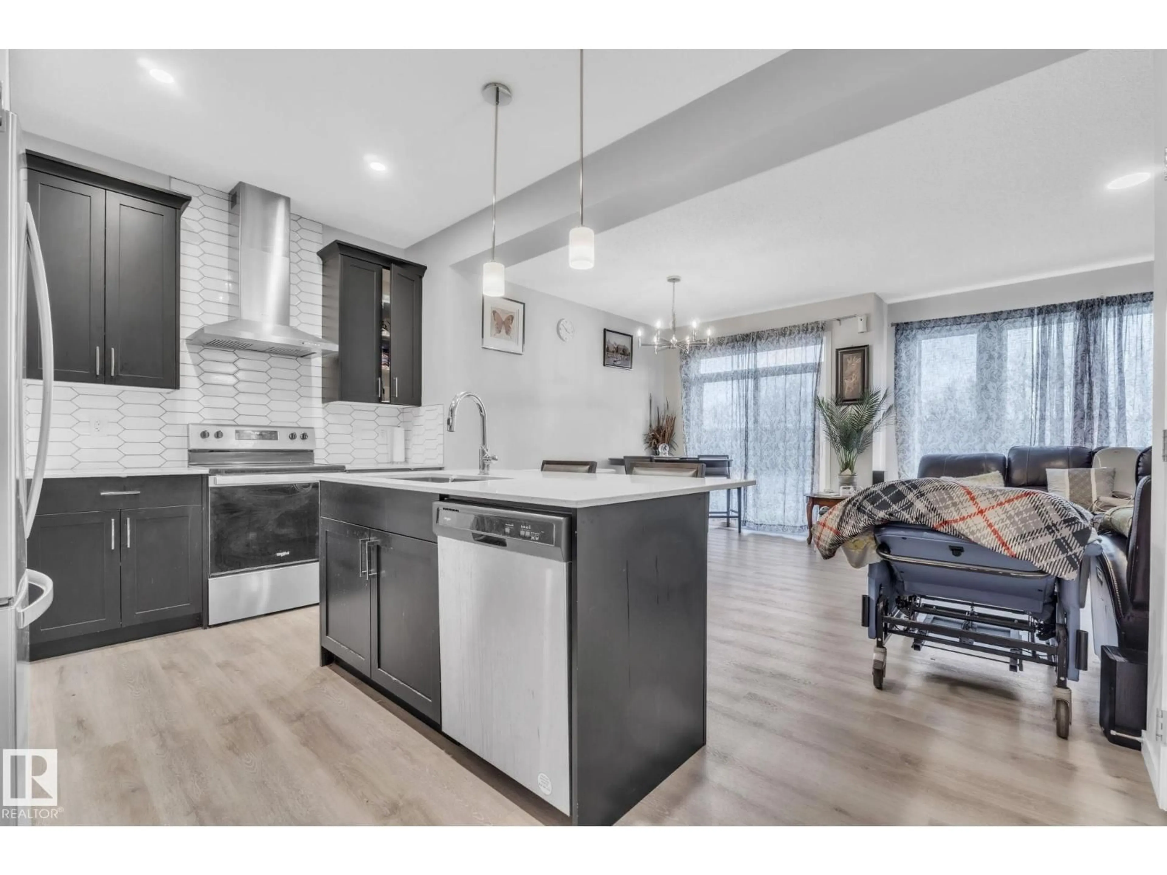 Open concept kitchen, unknown for 22007 80 AV, Edmonton Alberta T5T7R6