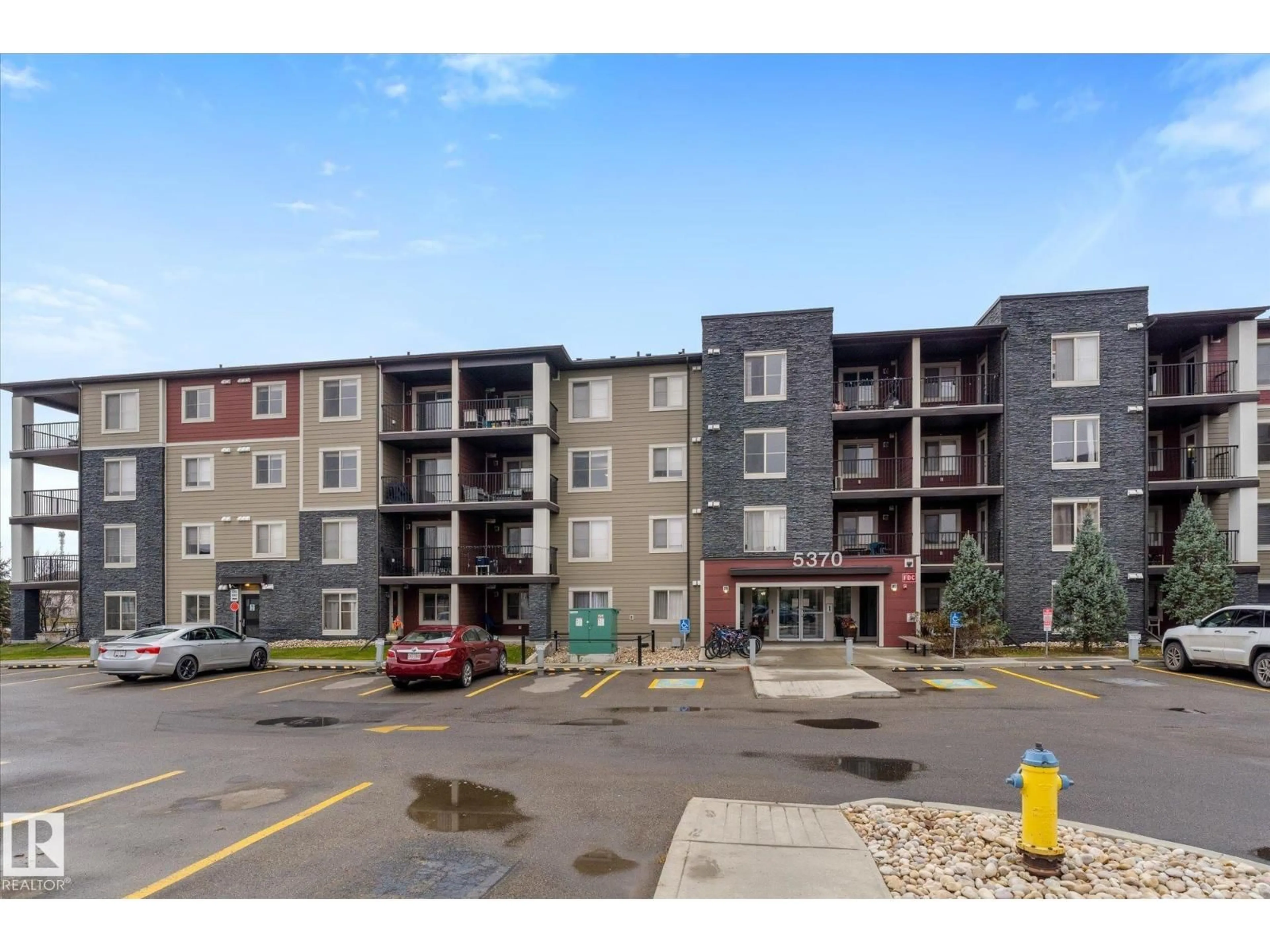 A pic from outside/outdoor area/front of a property/back of a property/a pic from drone, unknown for #401 - 5370 CHAPPELLE RD, Edmonton Alberta T6W3L5