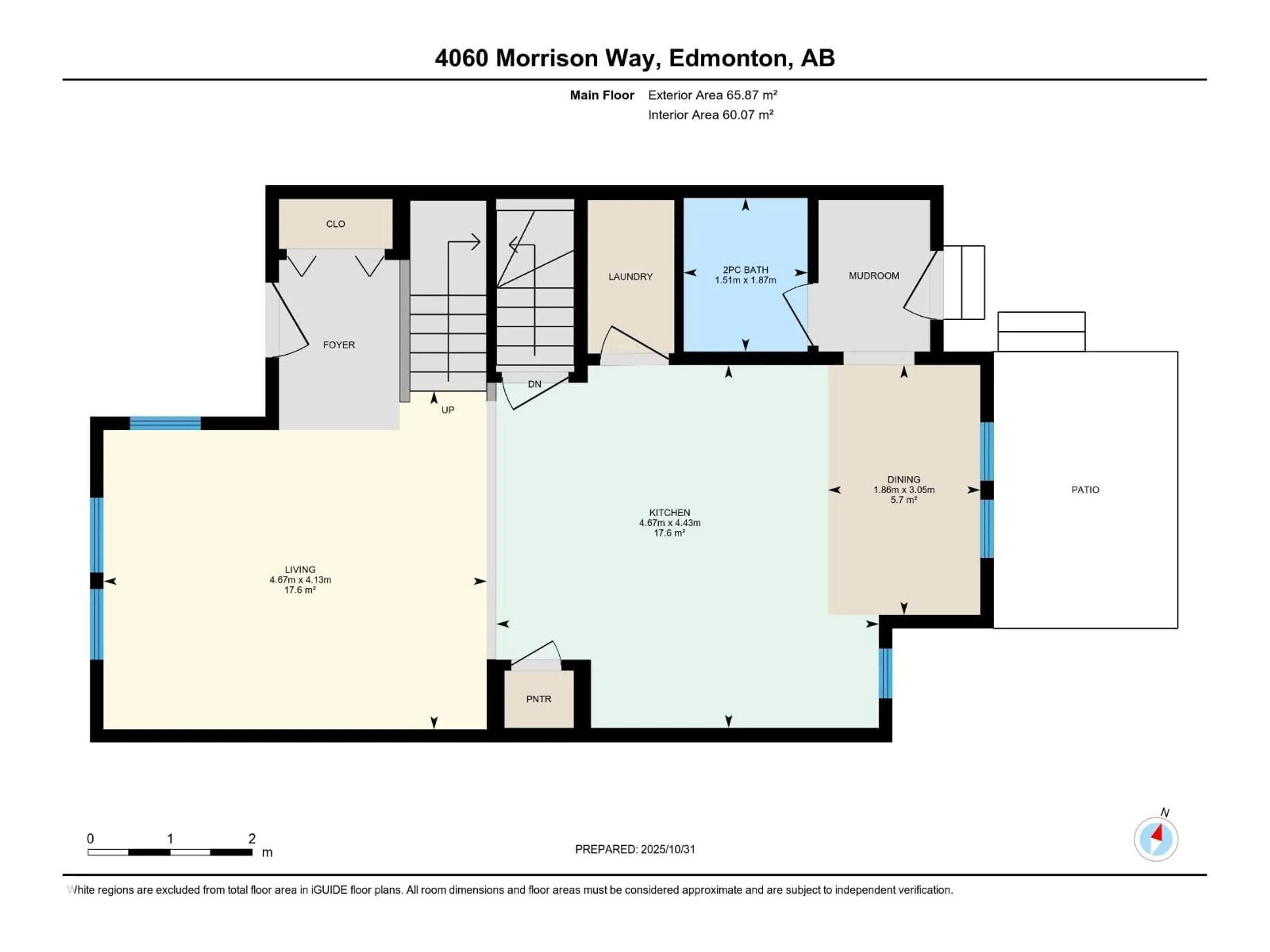 Floor plan for 4060 MORRISON WY, Edmonton Alberta T5E6S3