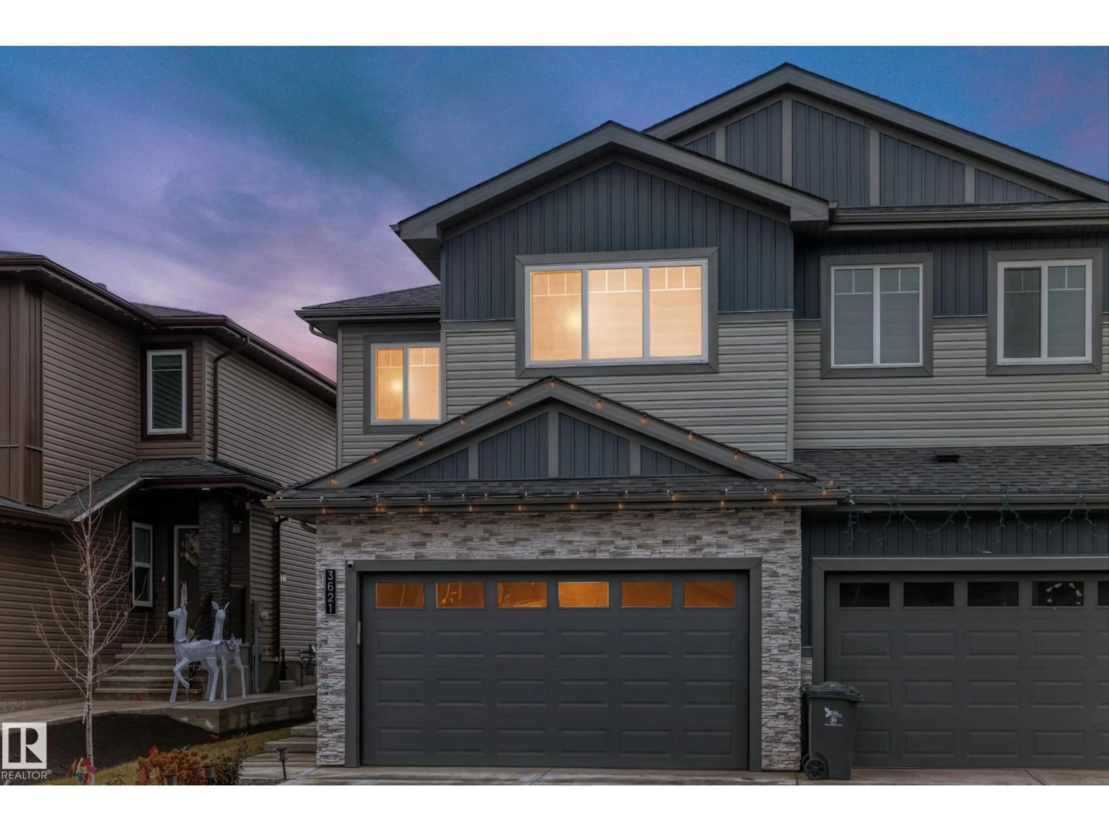 Home with vinyl exterior material, street for 3621 41 AV, Beaumont Alberta T4X1M6
