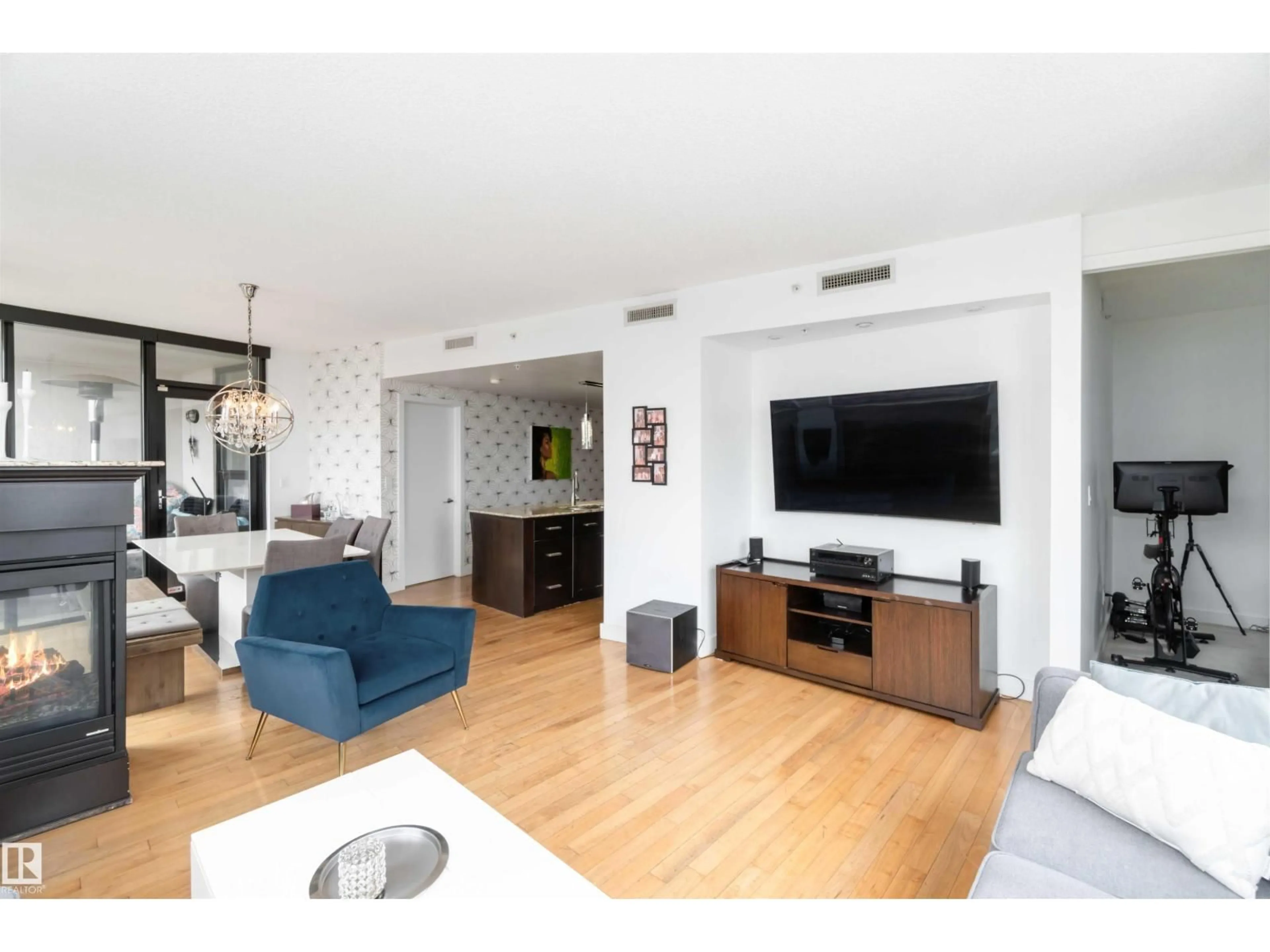 Living room with furniture, unknown for #504 - 10028 119 ST, Edmonton Alberta T5K1Y8