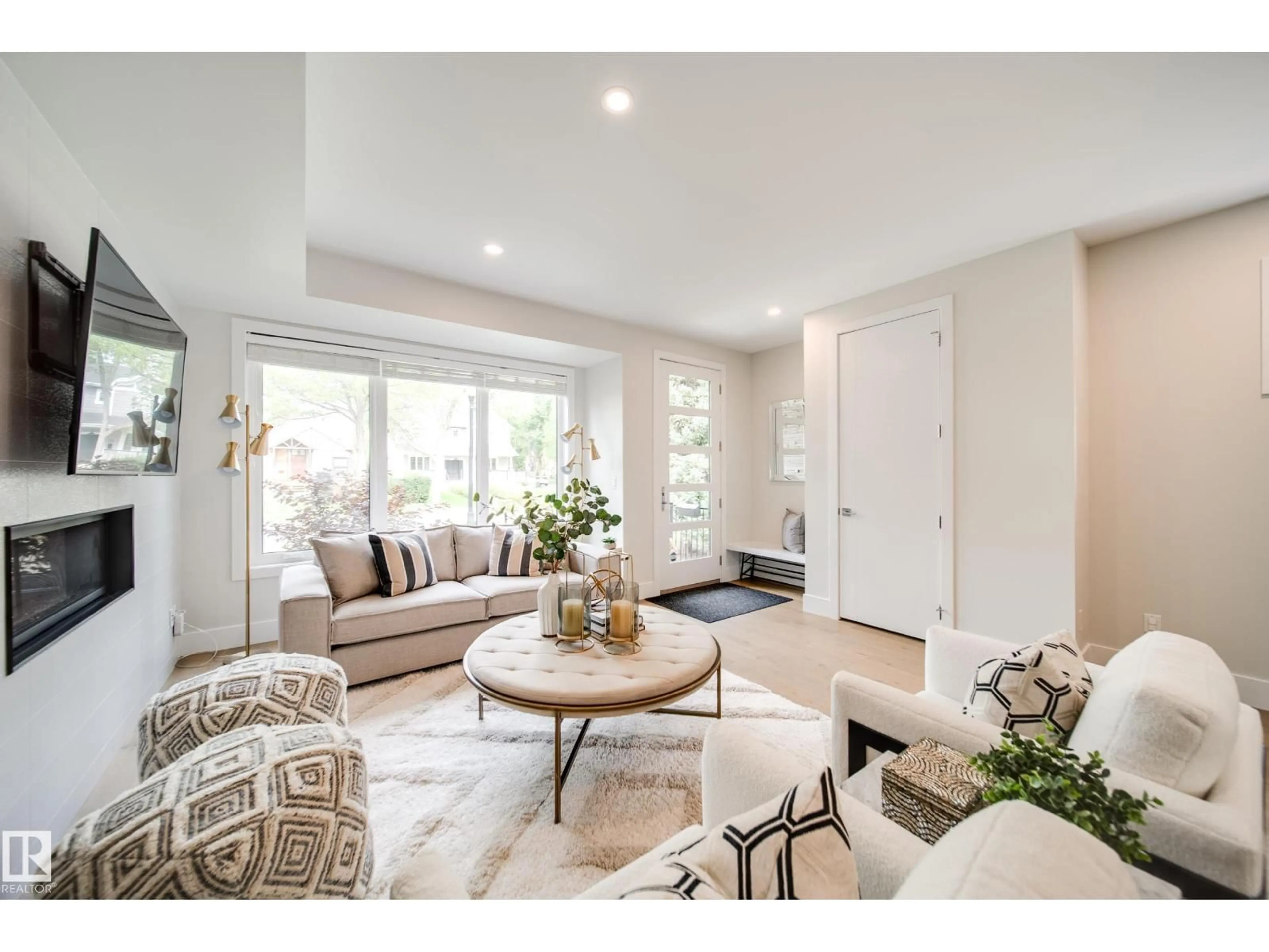 Living room with furniture, unknown for NW - 14005 105 AV, Edmonton Alberta T5N0Z1