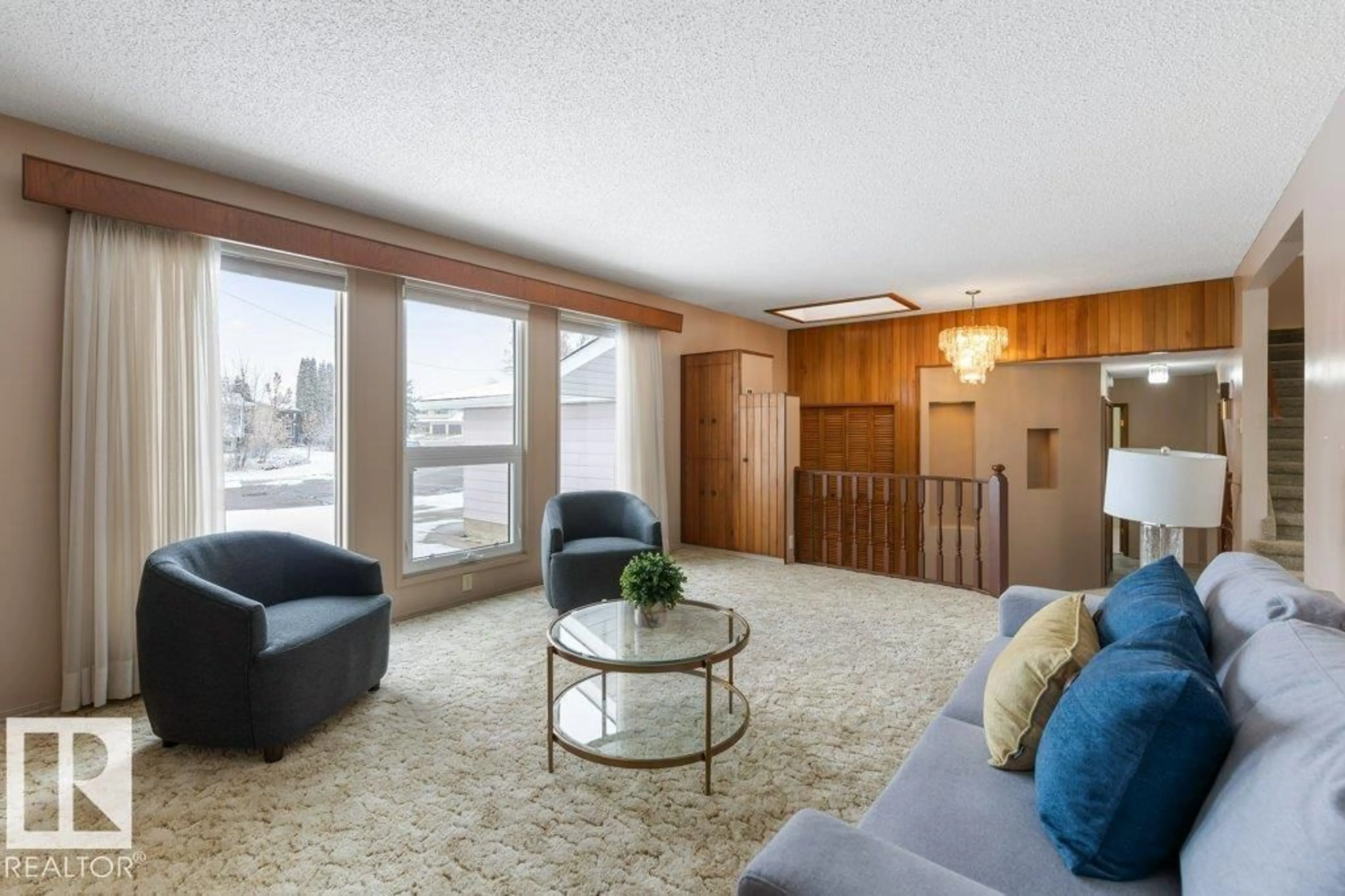 Living room with furniture, unknown for 18403 92 AV, Edmonton Alberta T5T1P2