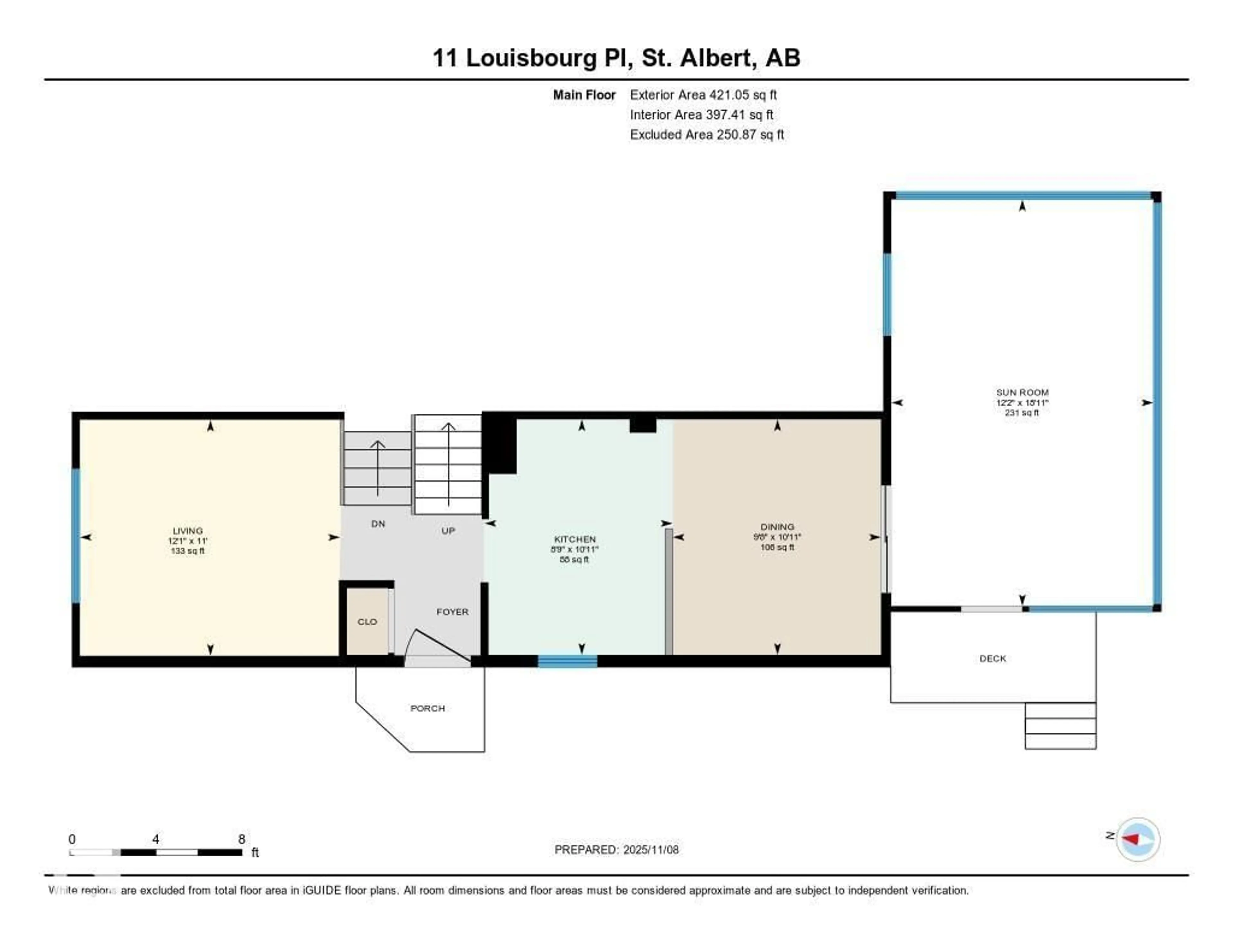 Floor plan for 11 LOUISBOURG PL, St. Albert Alberta T8N4L4
