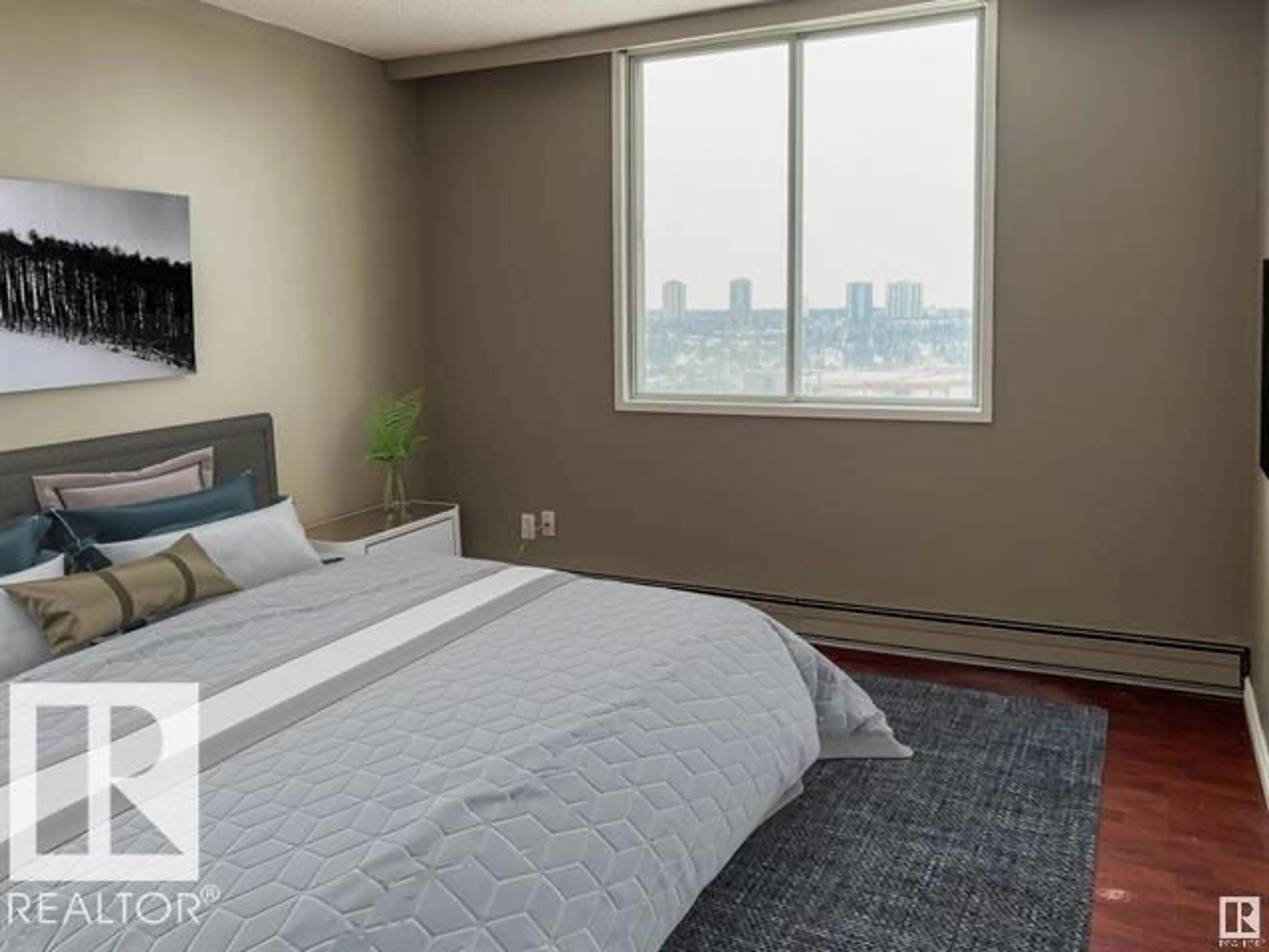 Bedroom with bed, unknown for #807 - 9903 104 ST, Edmonton Alberta T5K0E4