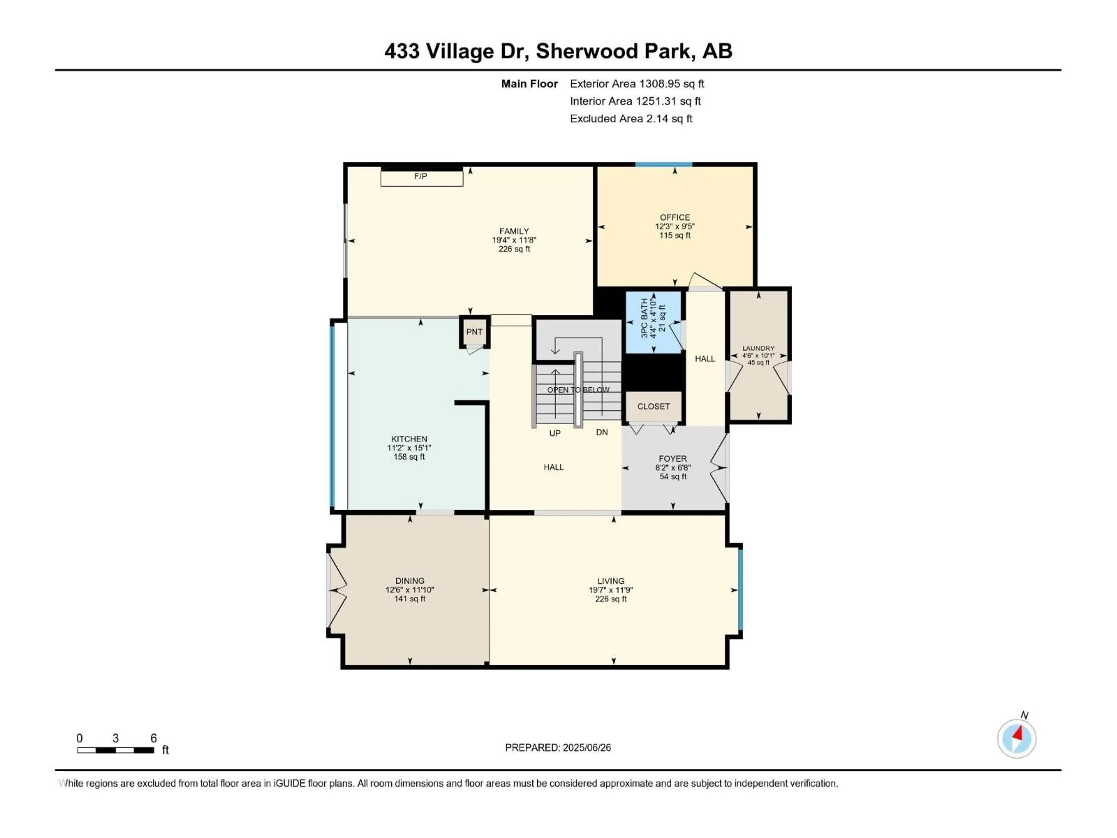 Floor plan for 433 VILLAGE DR, Sherwood Park Alberta T8A4K1