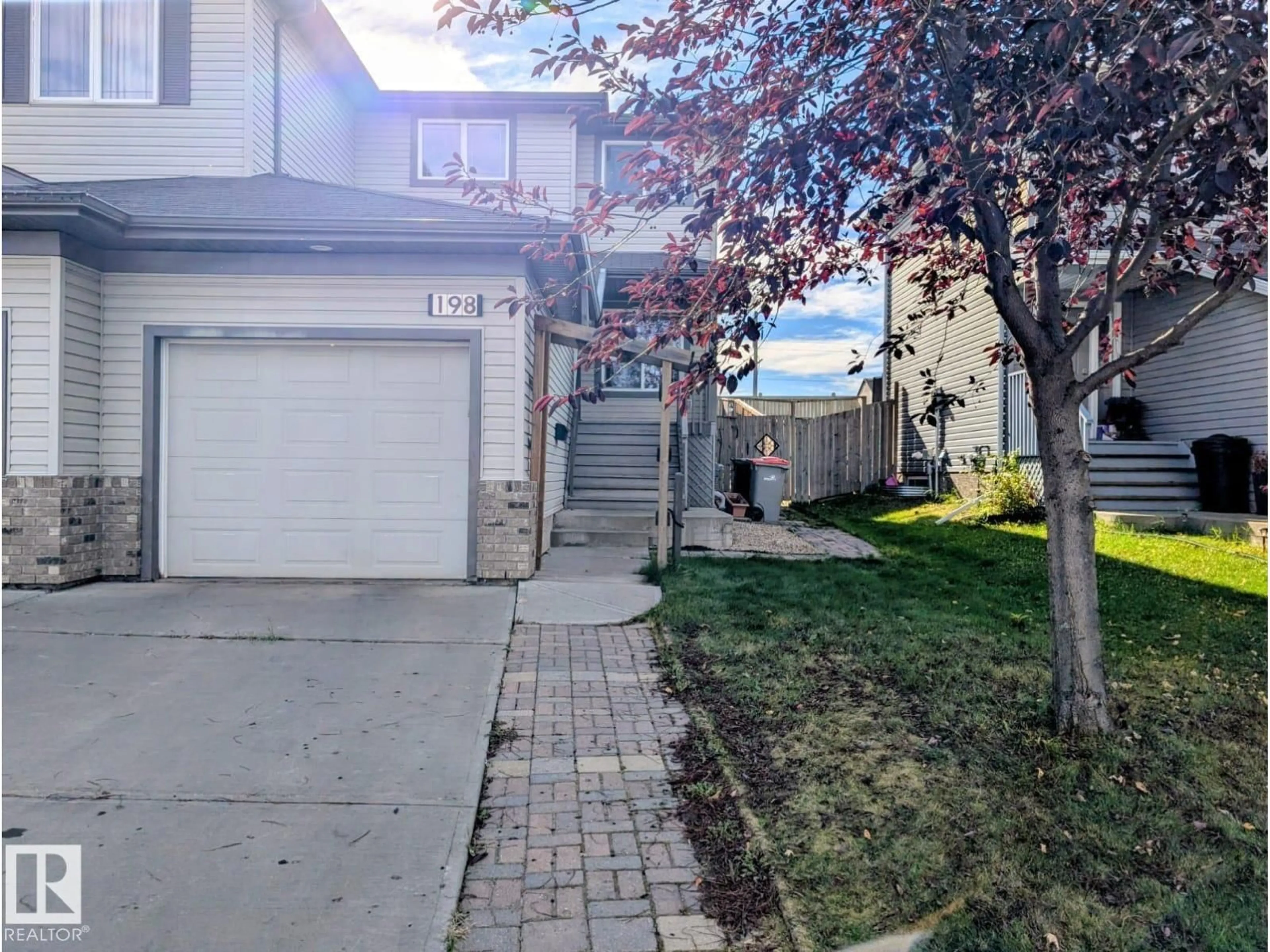 A pic from outside/outdoor area/front of a property/back of a property/a pic from drone, street for 198 BROOKVIEW WY, Stony Plain Alberta T7Z2X7