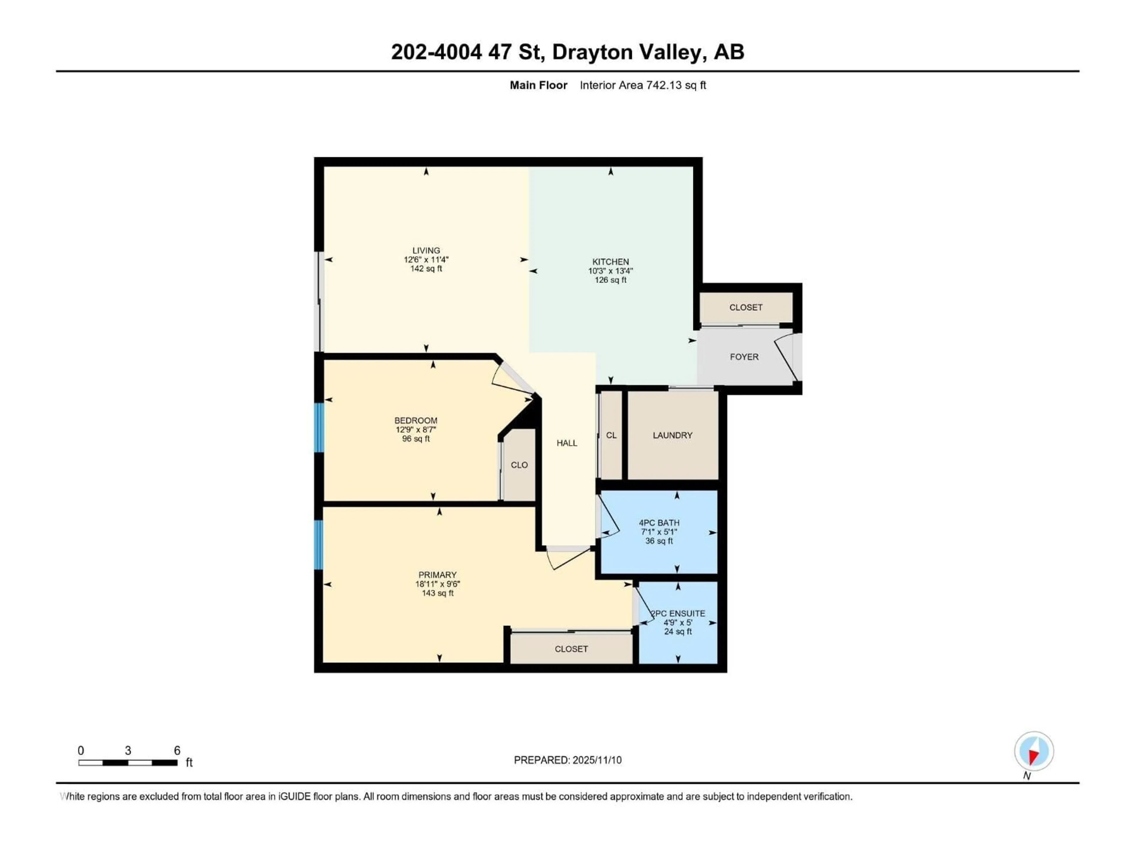 Floor plan for 202 - 4004 47 ST, Drayton Valley Alberta T7A0A2