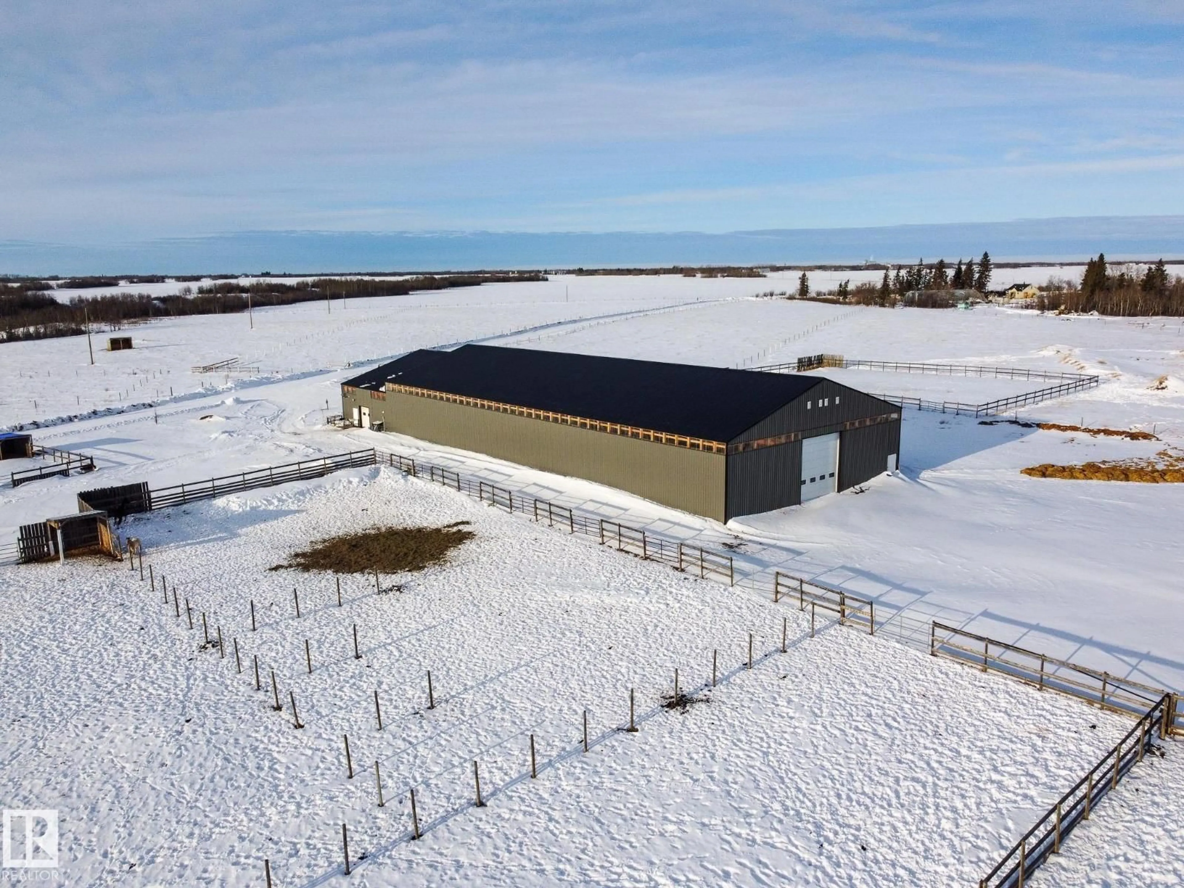 A pic from outside/outdoor area/front of a property/back of a property/a pic from drone, building for 20213 TOWNSHIP ROAD 460, Rural Camrose County Alberta T4V2M9