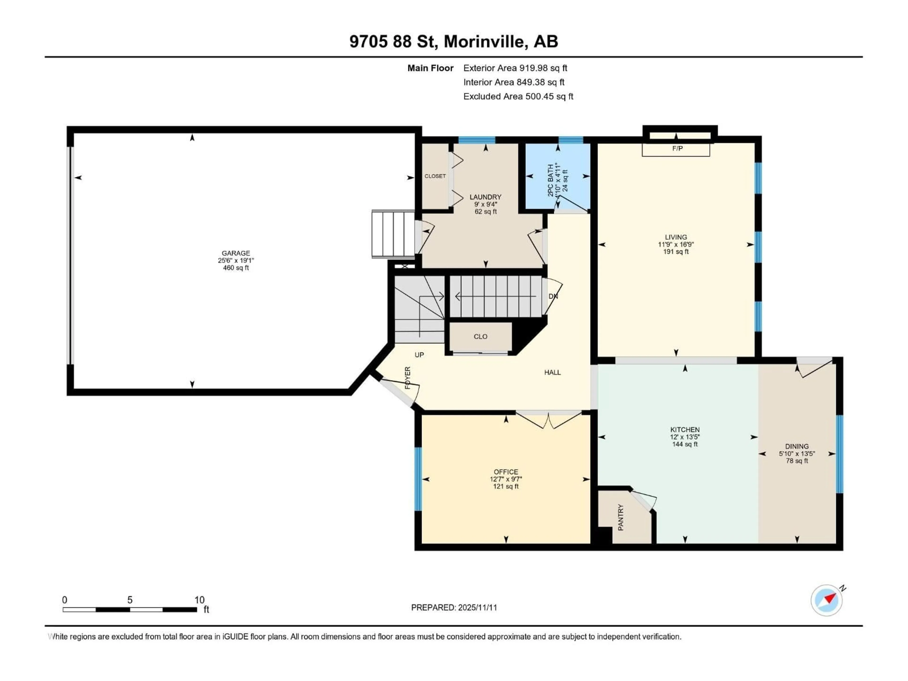 Floor plan for 9705 88 ST, Morinville Alberta T8R0C5