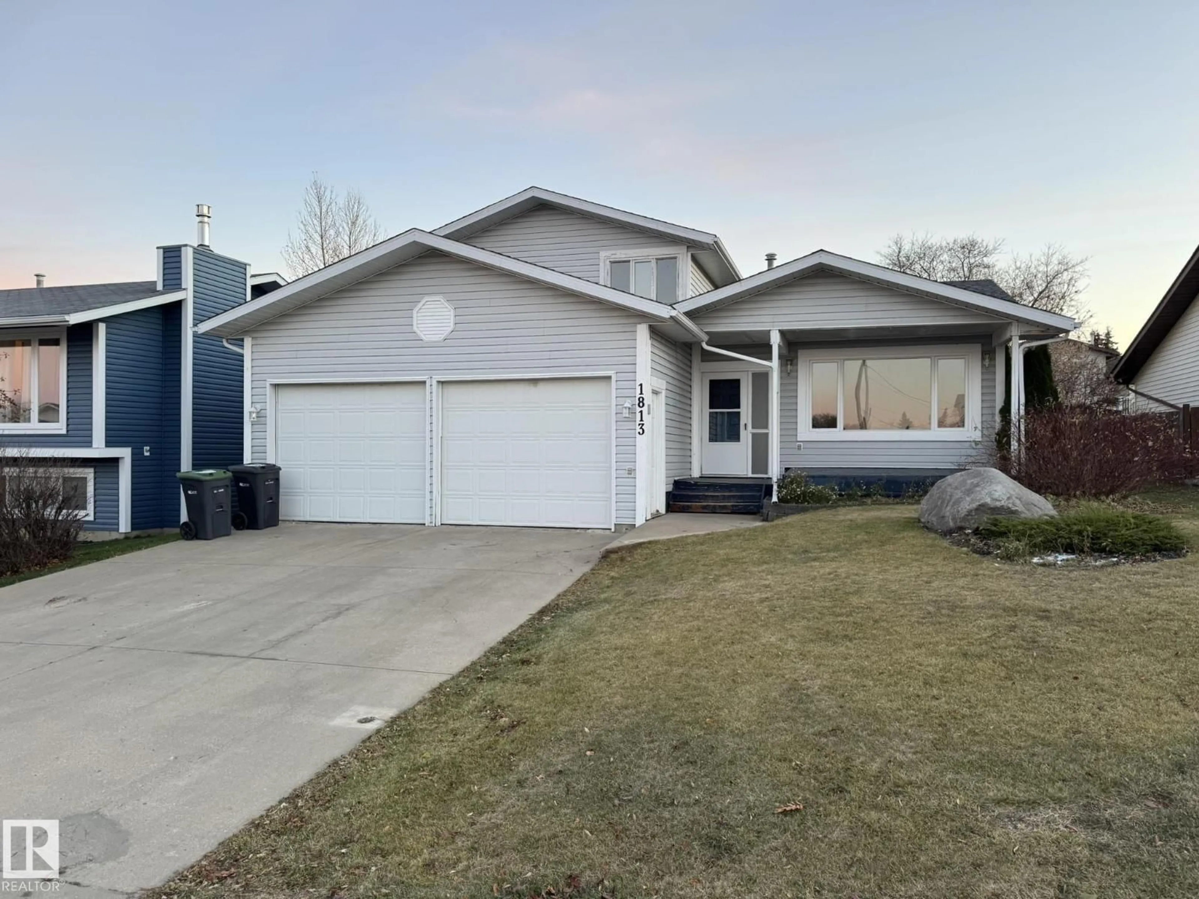 Home with vinyl exterior material, street for 1813 2 AV, Cold Lake Alberta T9M1W3