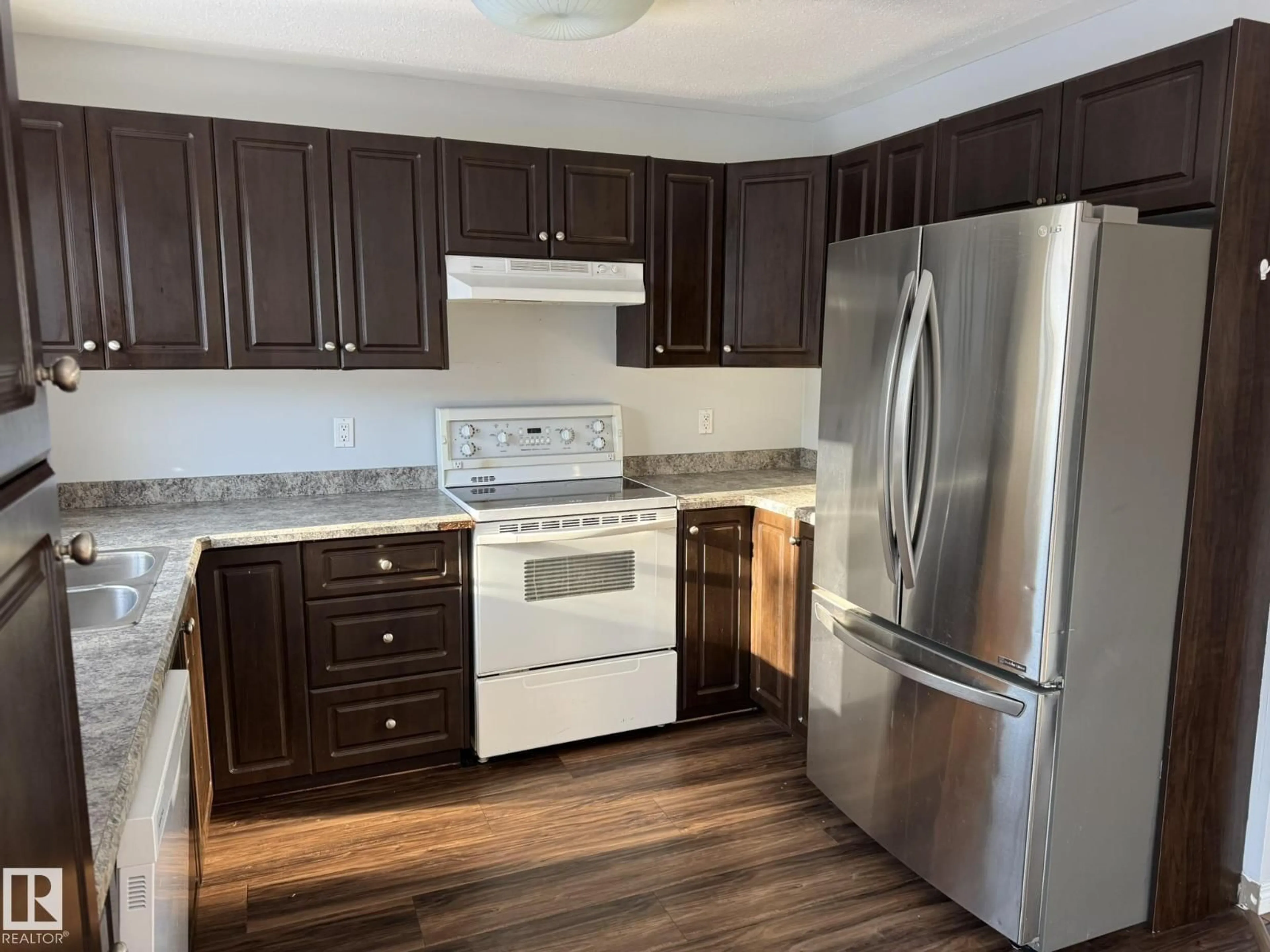 Standard kitchen, wood/laminate floor for 1813 2 AV, Cold Lake Alberta T9M1W3