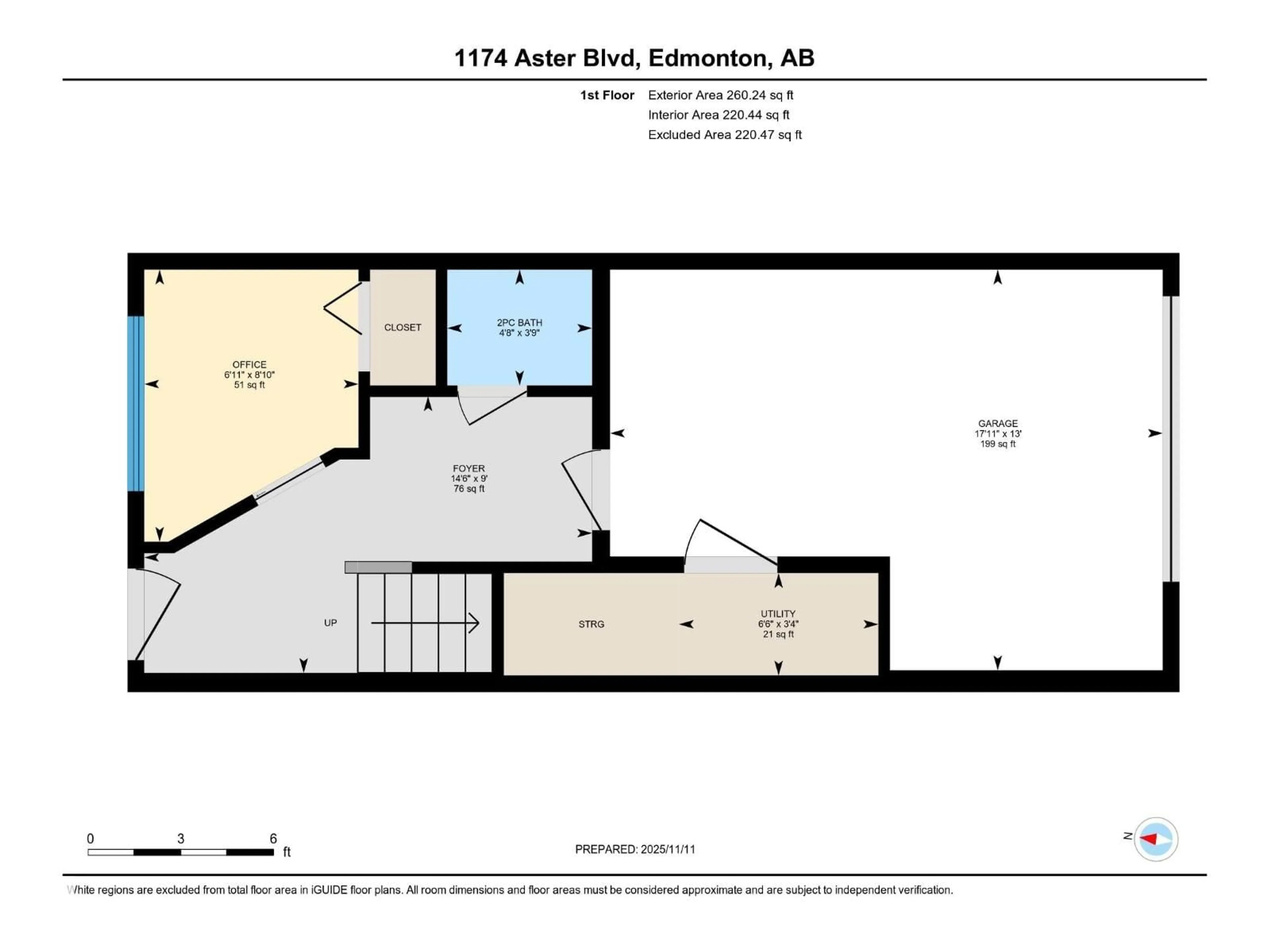Floor plan for 1174 ASTER BV, Edmonton Alberta T6T2S2