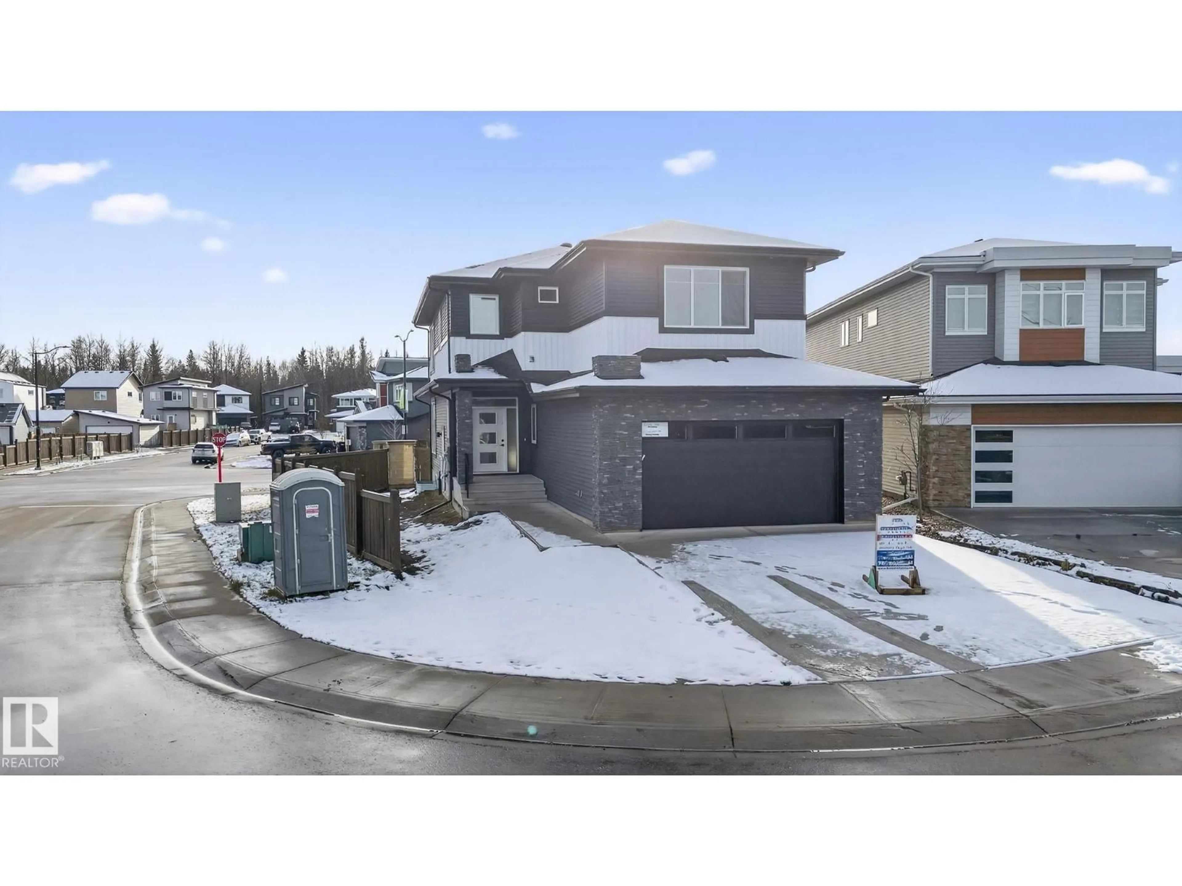 A pic from outside/outdoor area/front of a property/back of a property/a pic from drone, street for 1 ELWYCK, Spruce Grove Alberta T7X0Z2