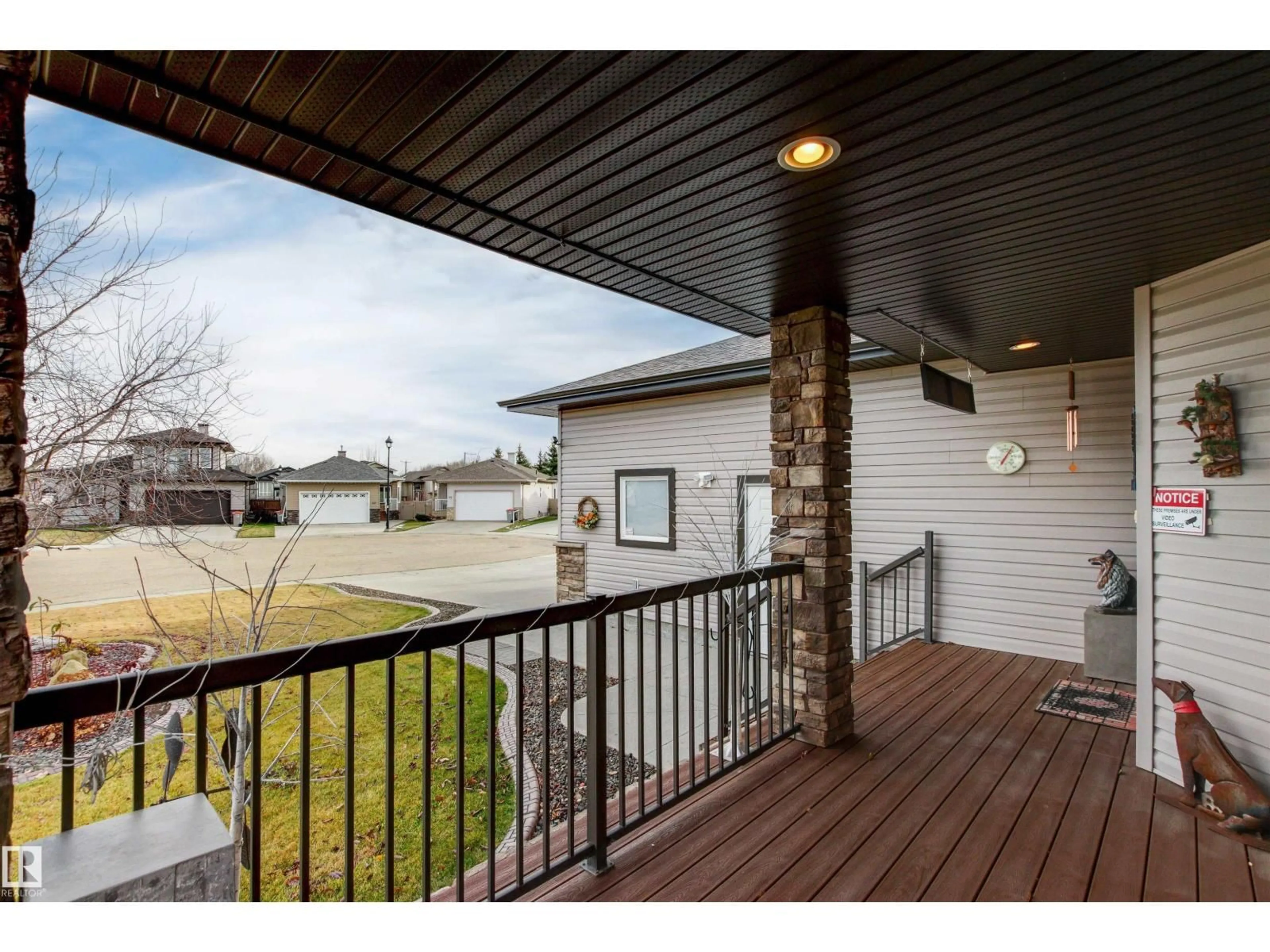 Patio, water/lake/river/ocean view for 50 WILLOW WOOD LN, Stony Plain Alberta T7Z0E3