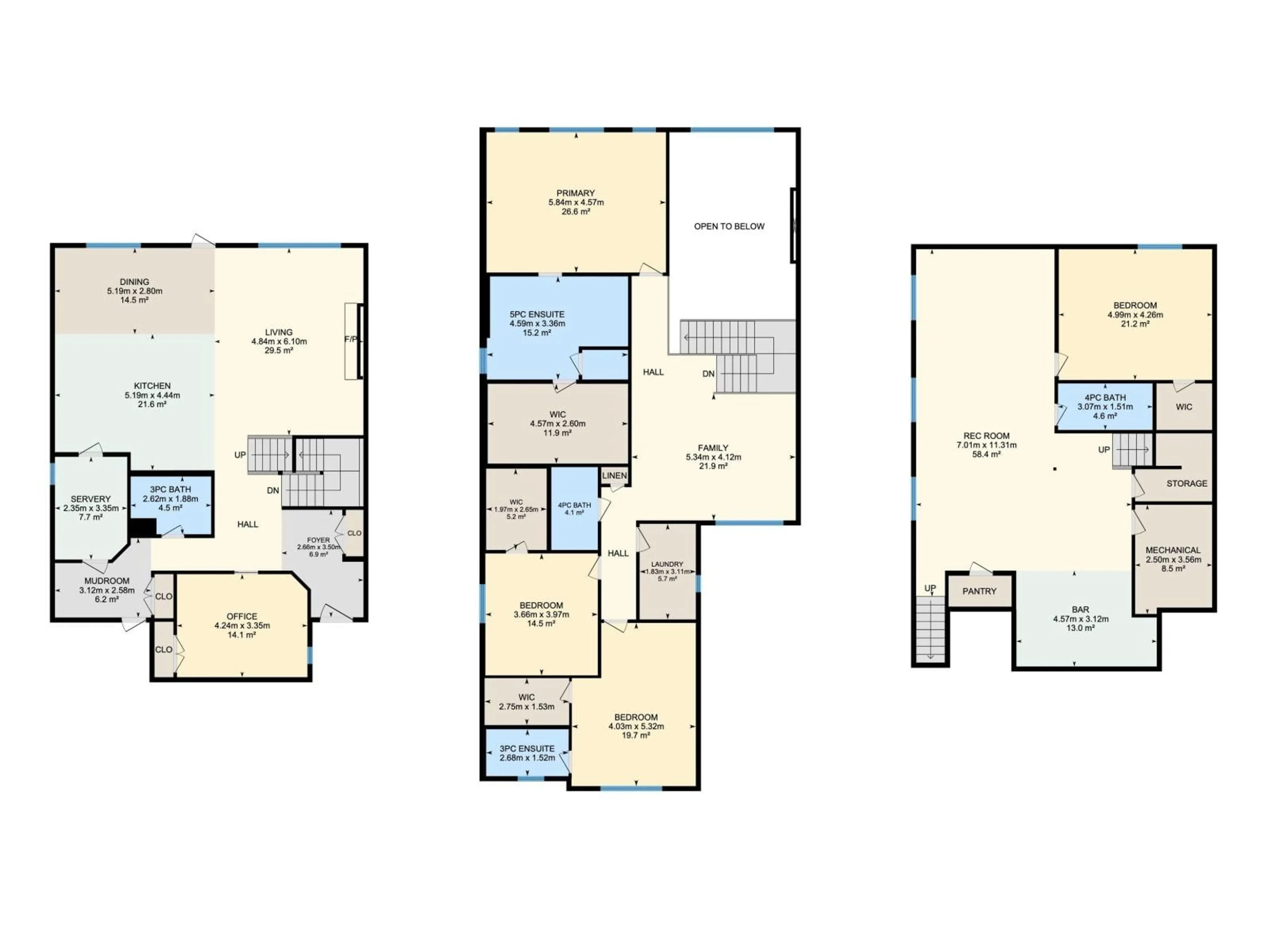 Floor plan for 16511 8 ST, Edmonton Alberta T5Y4J1