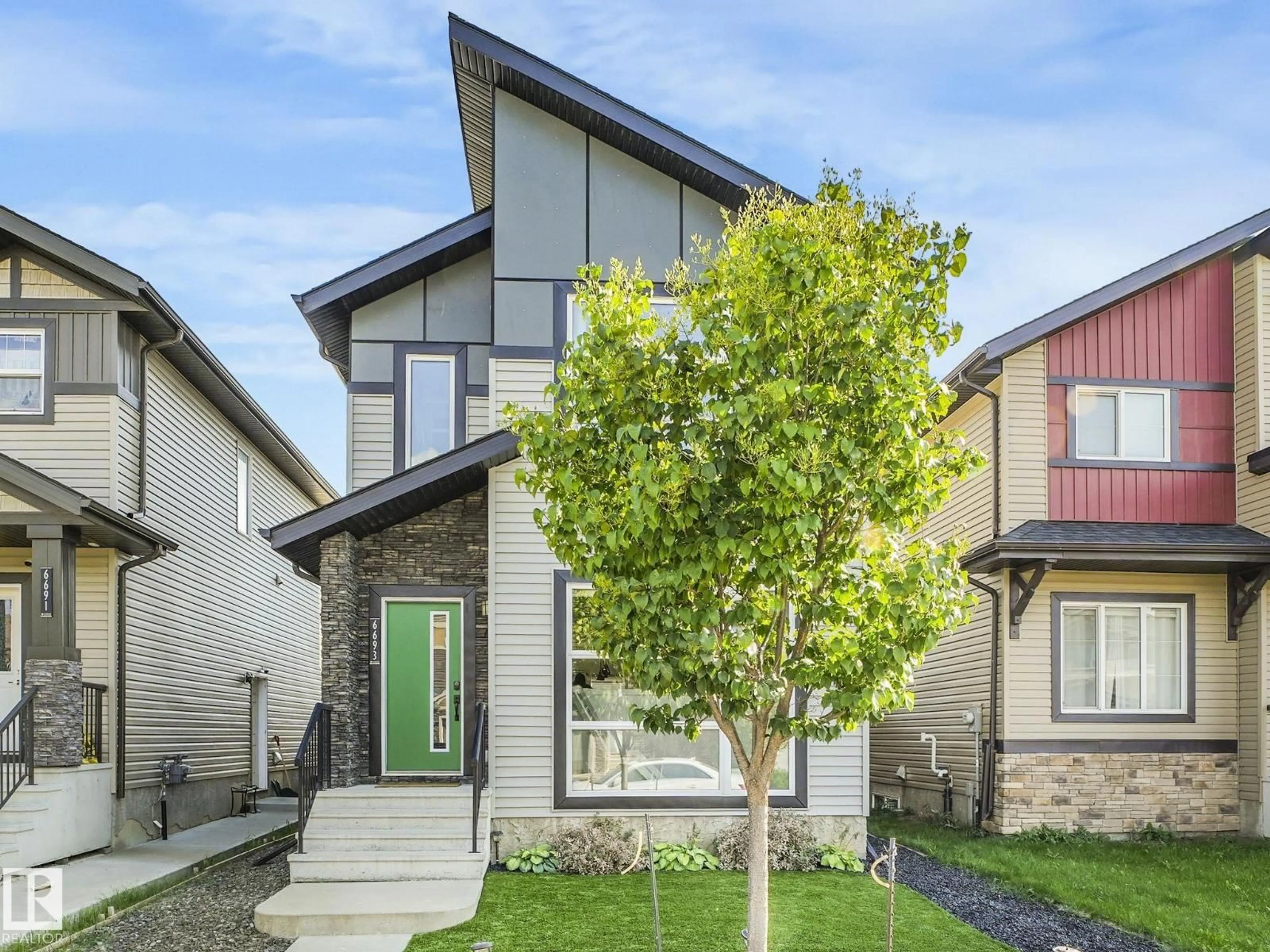 Home with brick exterior material, street for 6693 CARDINAL RD, Edmonton Alberta T6W2Y4